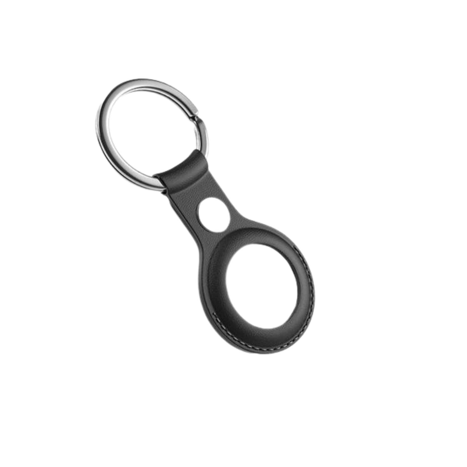 Coteetci PU Leather Key Ring Holder for Apple AirTag – Secure & Stylish Tracker Case_img_0