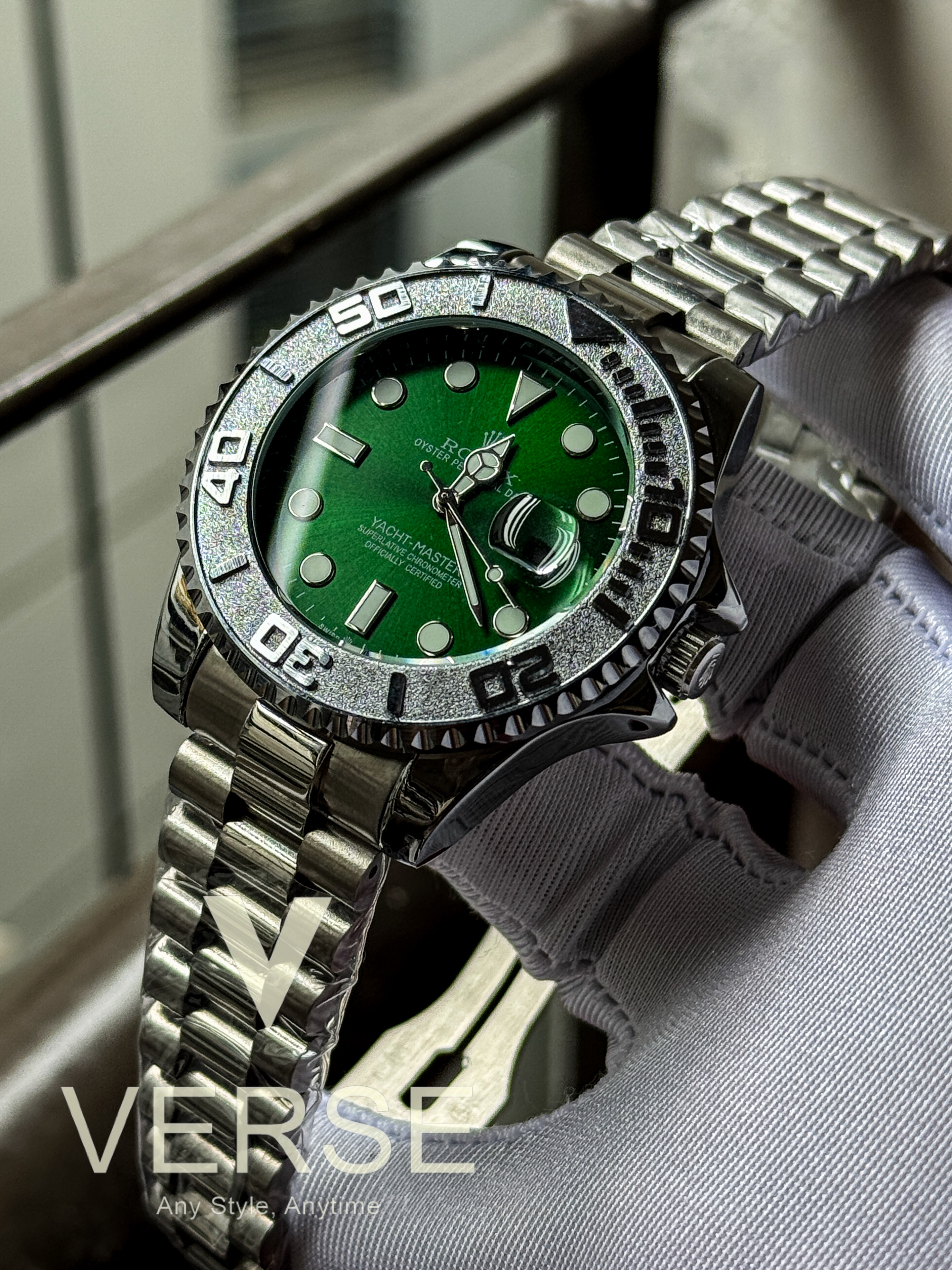 Rolex Yacht Master Chain Green dial AA_img_1