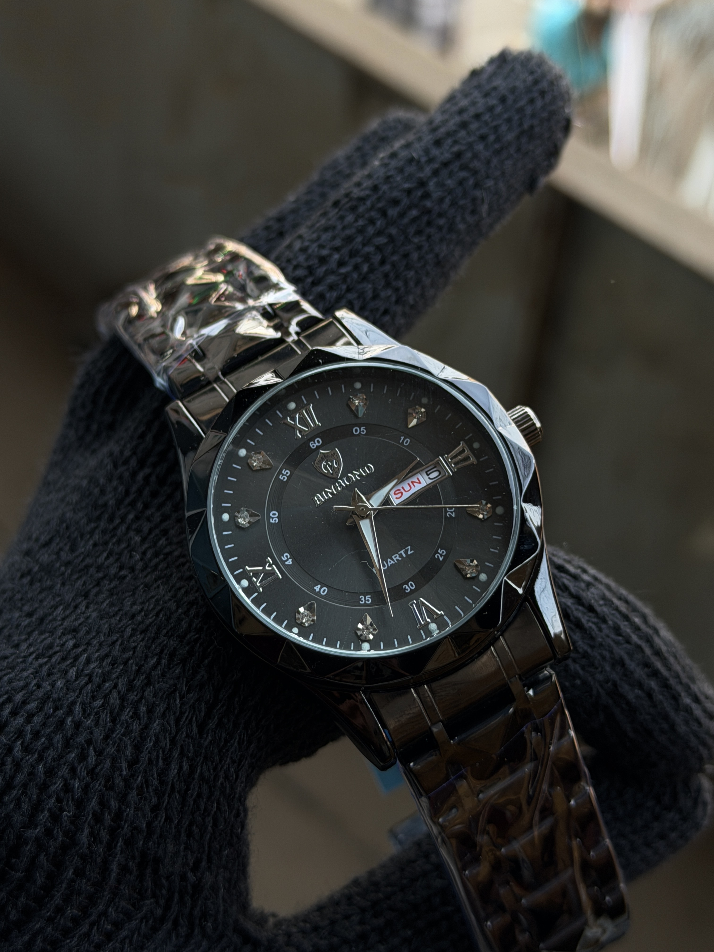 Bindbond daimond glass watch_img_6