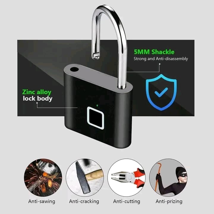 Smart Fingerprint Pad Lock((China)_img_1