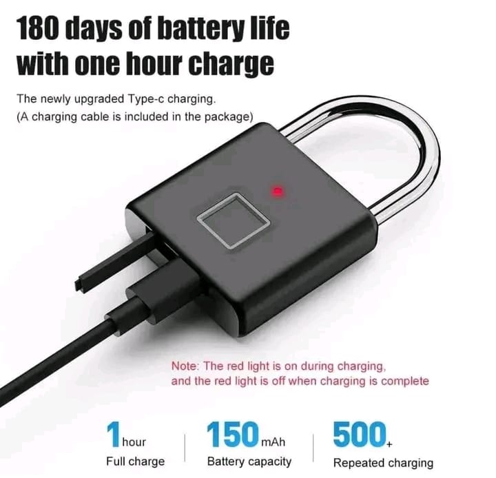 Smart Fingerprint Pad Lock((China)_img_2