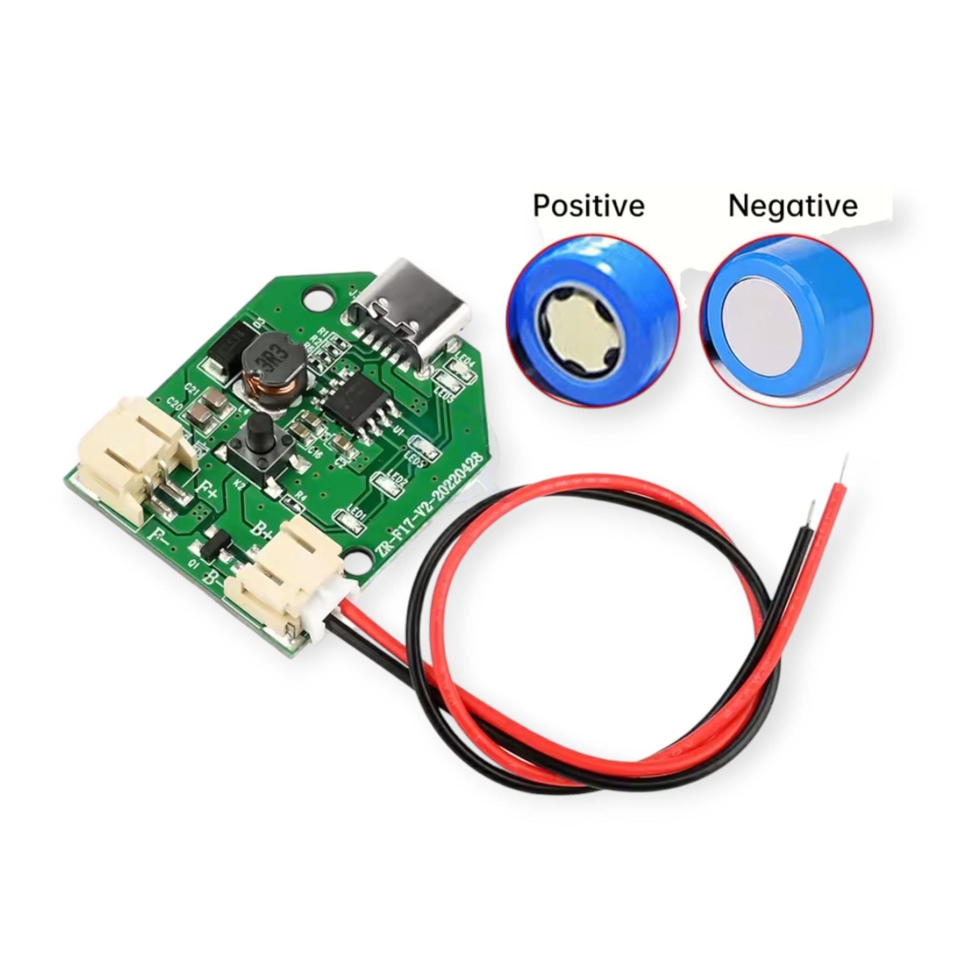 BLDC Fan Control Circuit Board | Type-C Input | 9V–12V Boost Module | 3-Speed Stepless Speed Regulation | Handheld Fan Charging Board