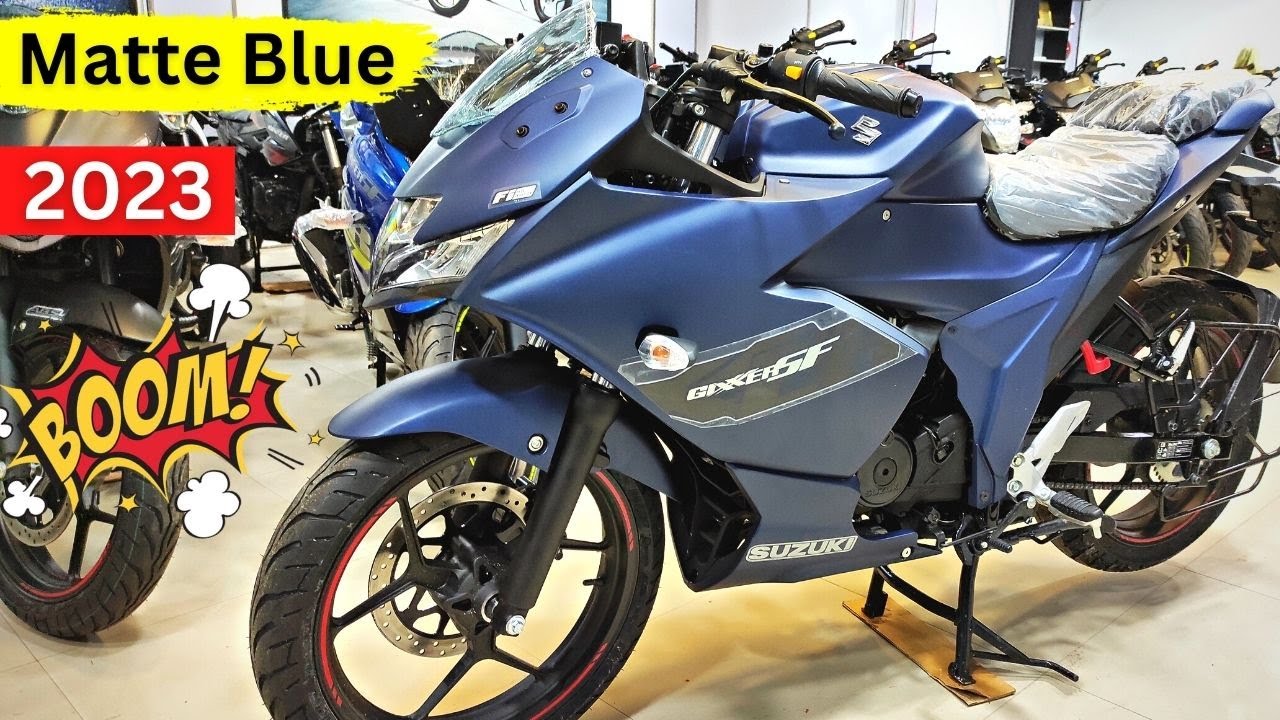Full Set Sticker for Suzuki Gixxer SF (New Model-Mat Blue) bike._img_1