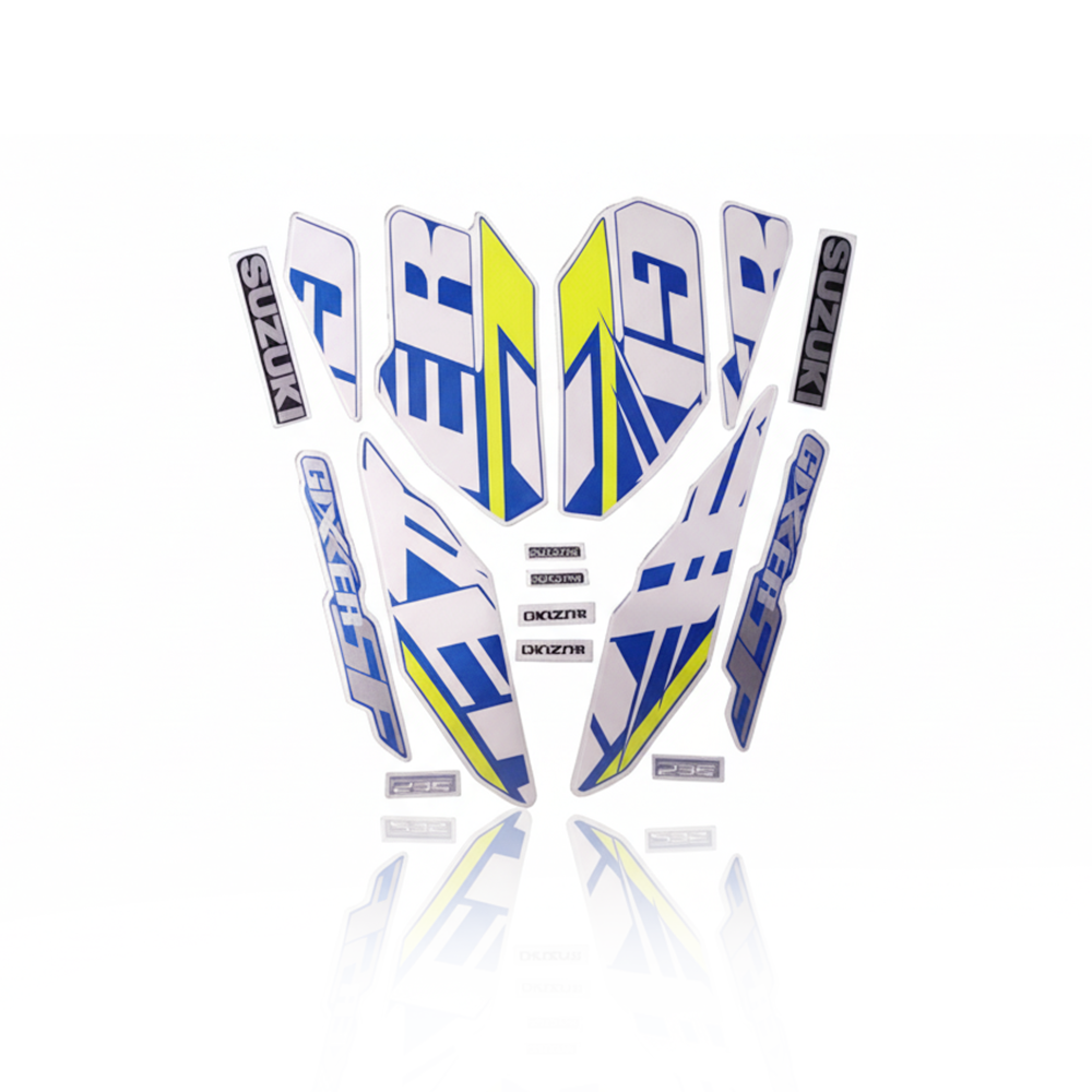 Full Set Sticker for Suzuki Gixxer SF (Old  Model Blue) bike._img_0