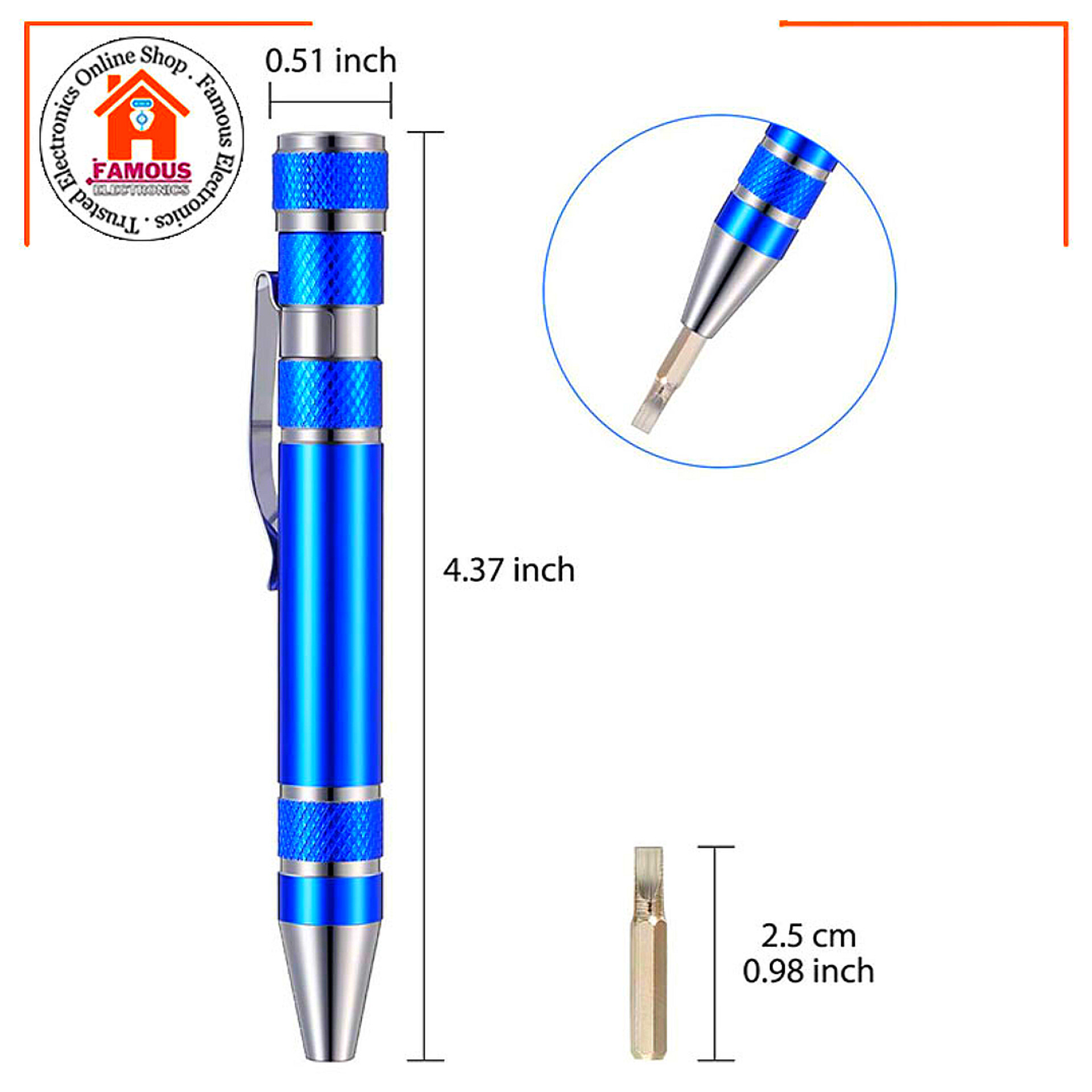 8 in 1 Screwdriver Pen Changeable Bits Easy Repairs Screwdriver Set_img_4