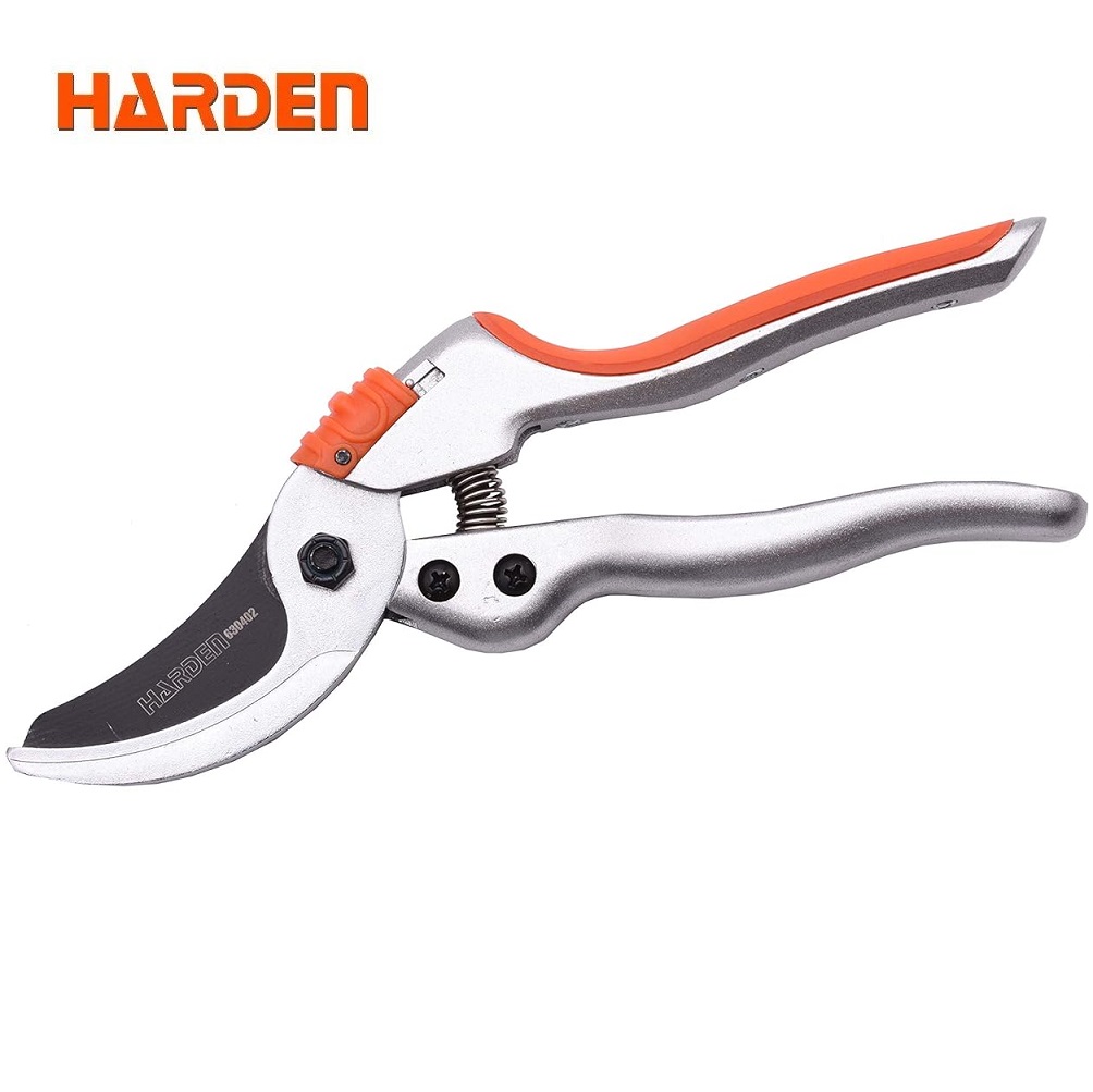 HARDEN 8" Garden By-Pass Pruner (200mm) Pruning Share, Garden Share, Cutter, Cutting carbon steel, sk5 steel, aluminum handle; 630402