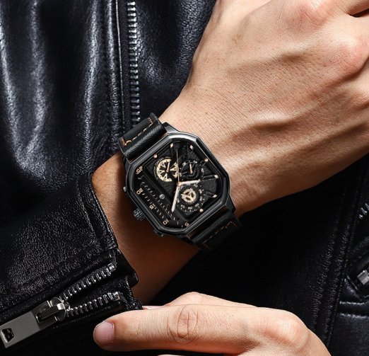 New Cross-Border Square Men's Watch