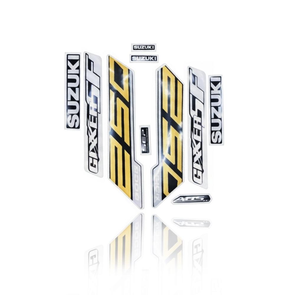 Full Set Sticker for Suzuki Gixxer SF 250 (Matt Black) bike._img_0