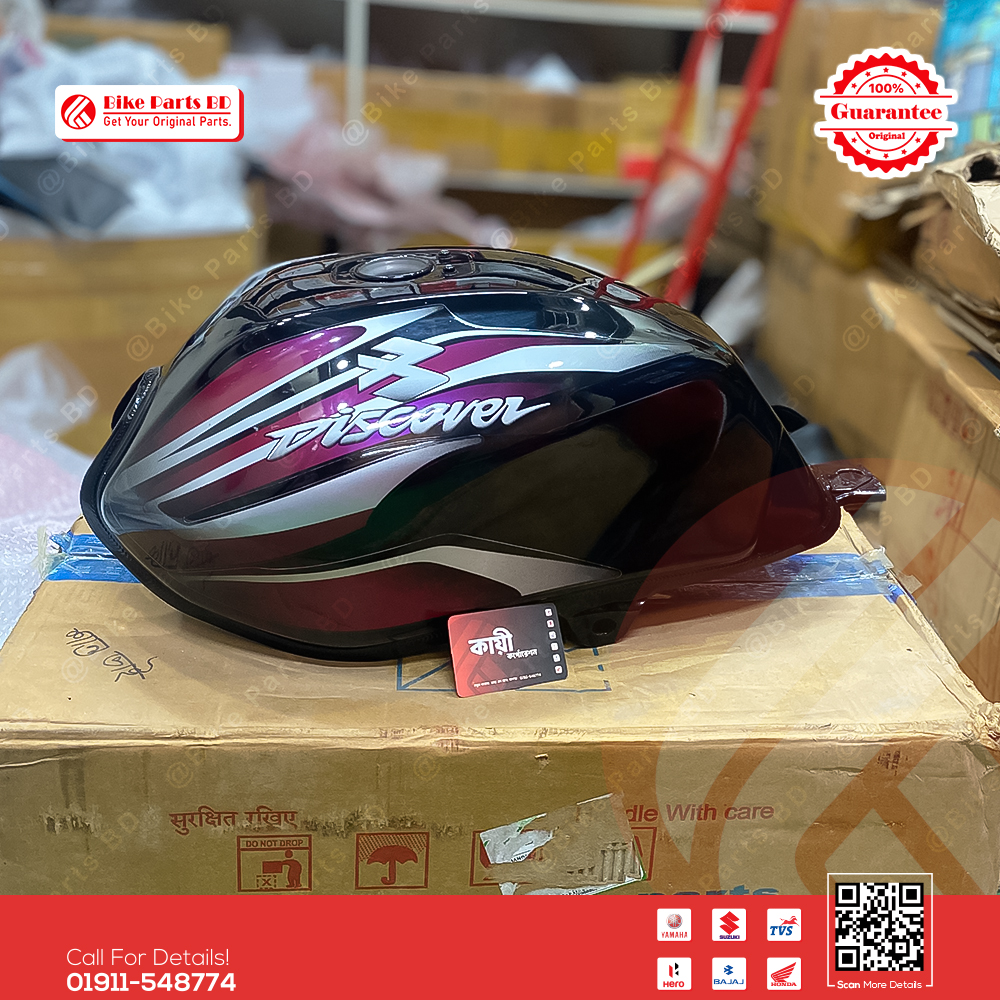 Fuel Tank for Bajaj Discover 100 (Magic Black) bike._img_1