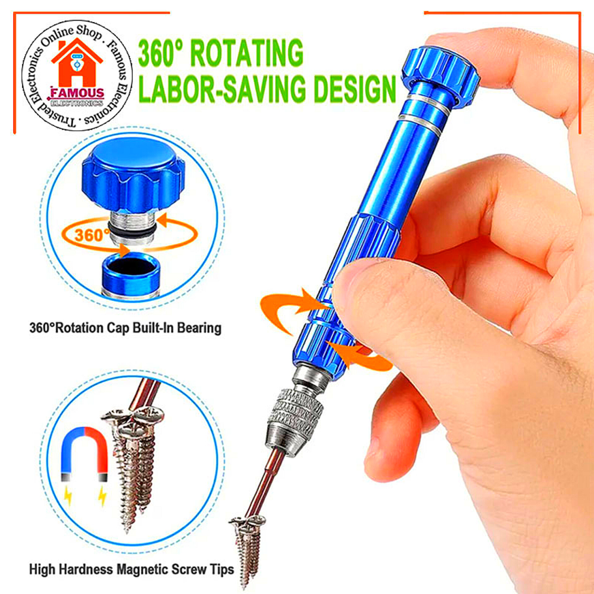 Magnetic 5 in 1 Pentalobe Screwdriver Repair Tool Set_img_0