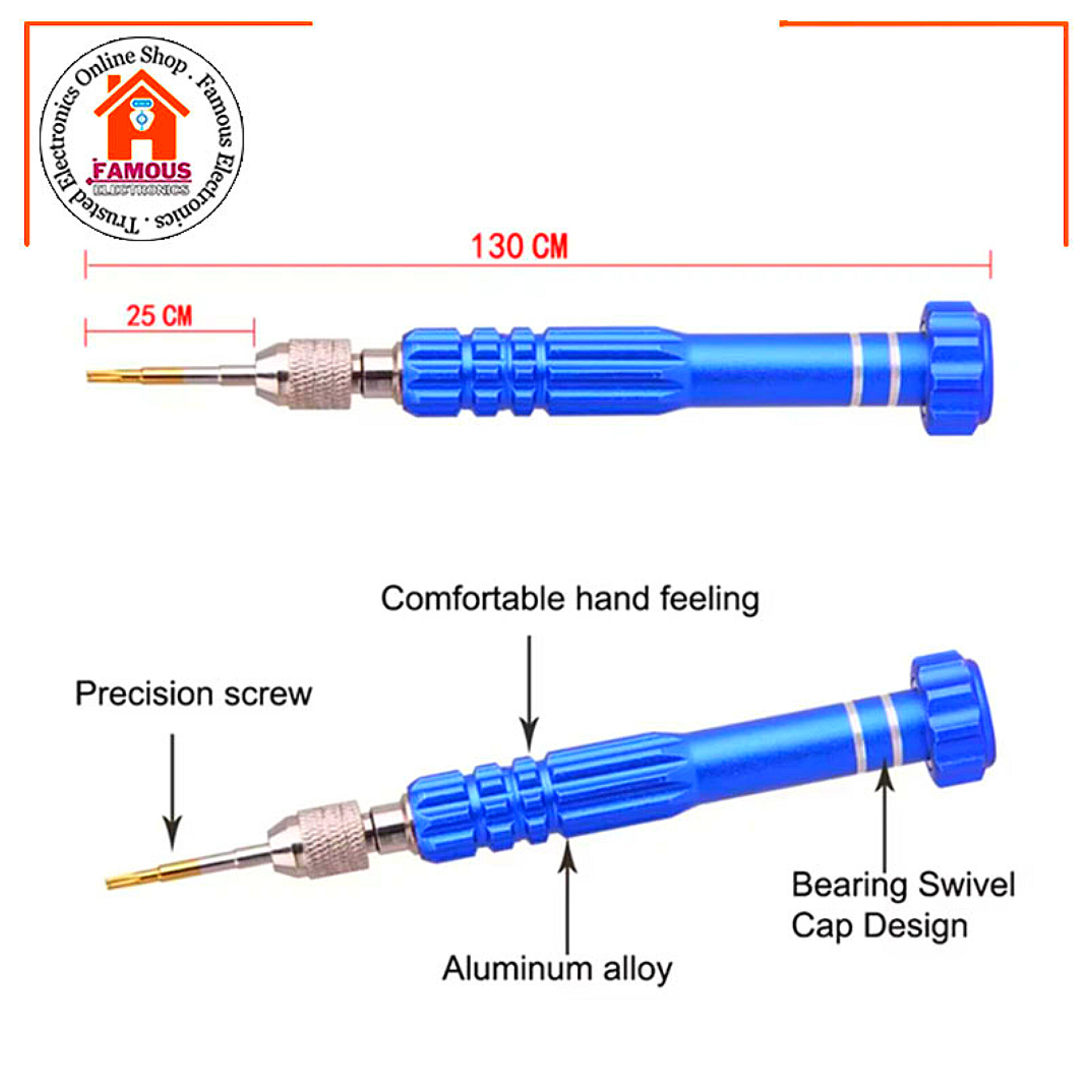 Magnetic 5 in 1 Pentalobe Screwdriver Repair Tool Set_img_5