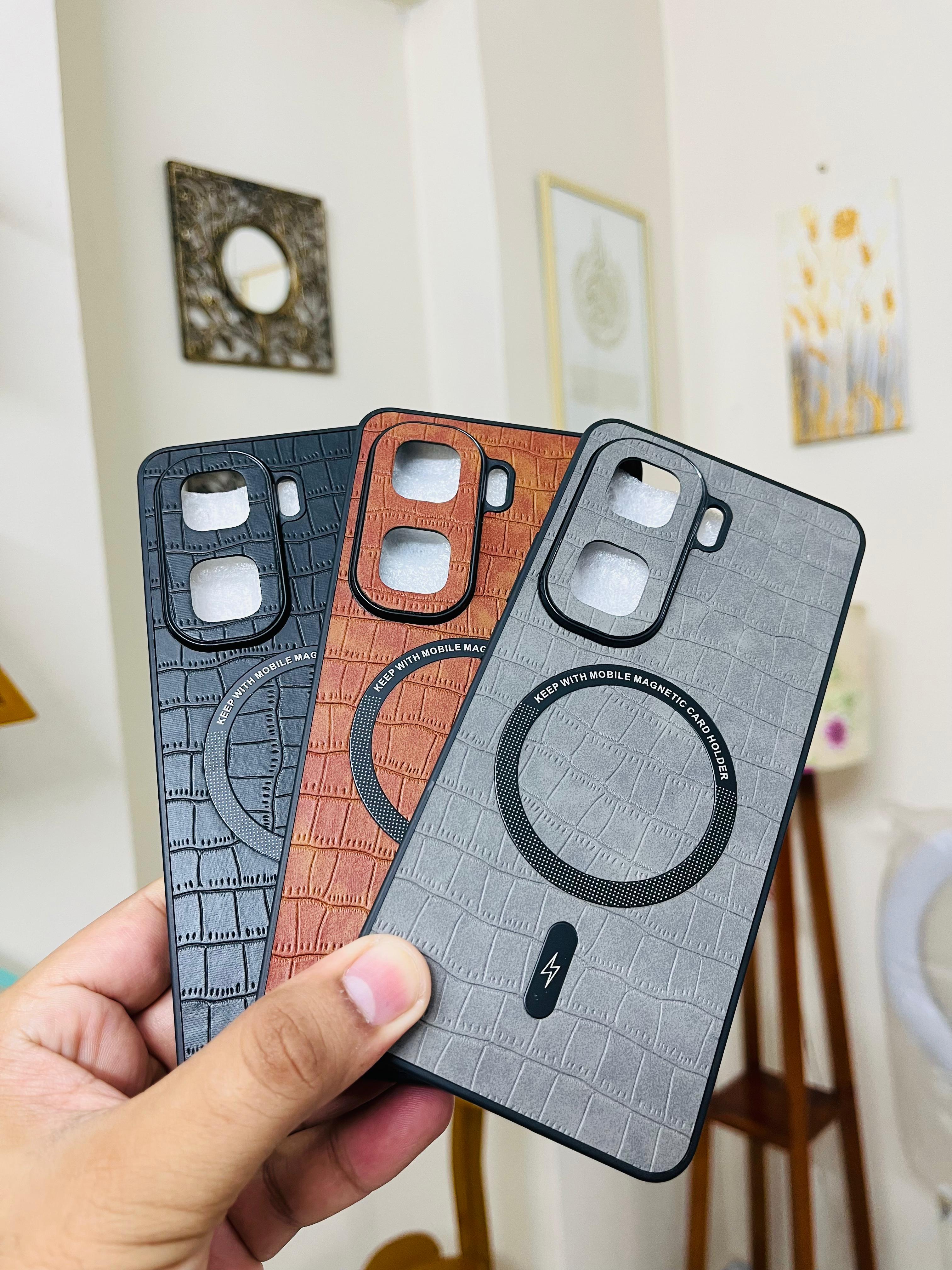 IQOO Neo 10 / Neo 10 Pro Back Cover Leather Finished WIth Magsafe Phone Case Magsafe Working_img_1