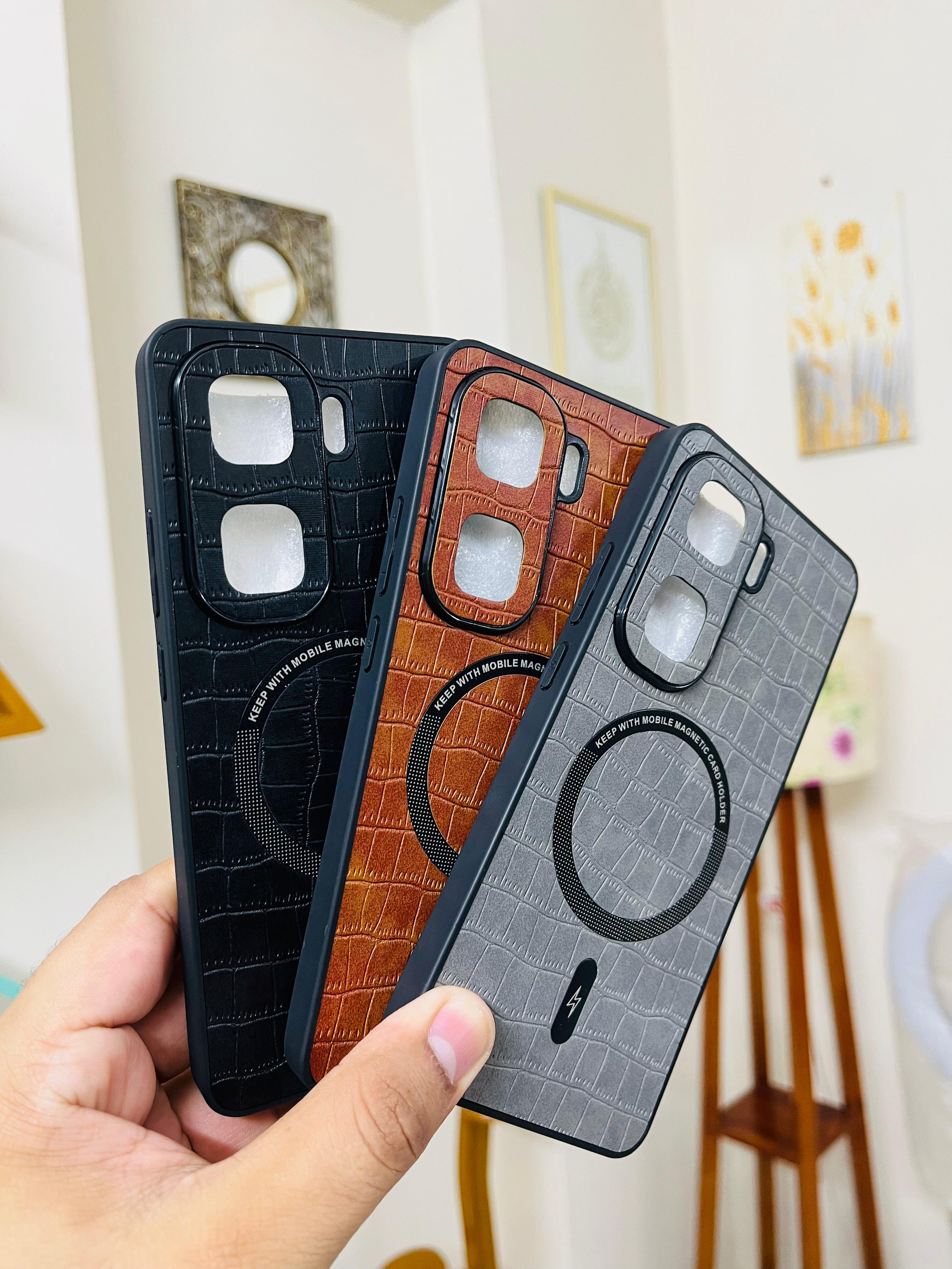 IQOO Neo 10 / Neo 10 Pro Back Cover Leather Finished WIth Magsafe Phone Case Magsafe Working_img_2