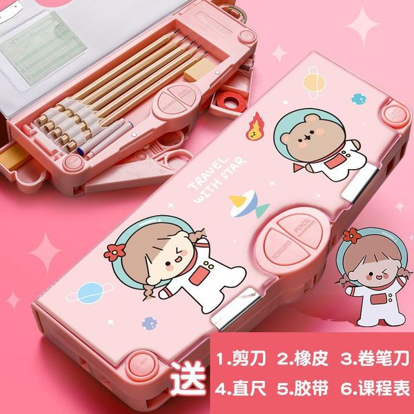 Multifunctional Stationery Box | pencil box High-value ins Internet Celebrity Same Style_img_4