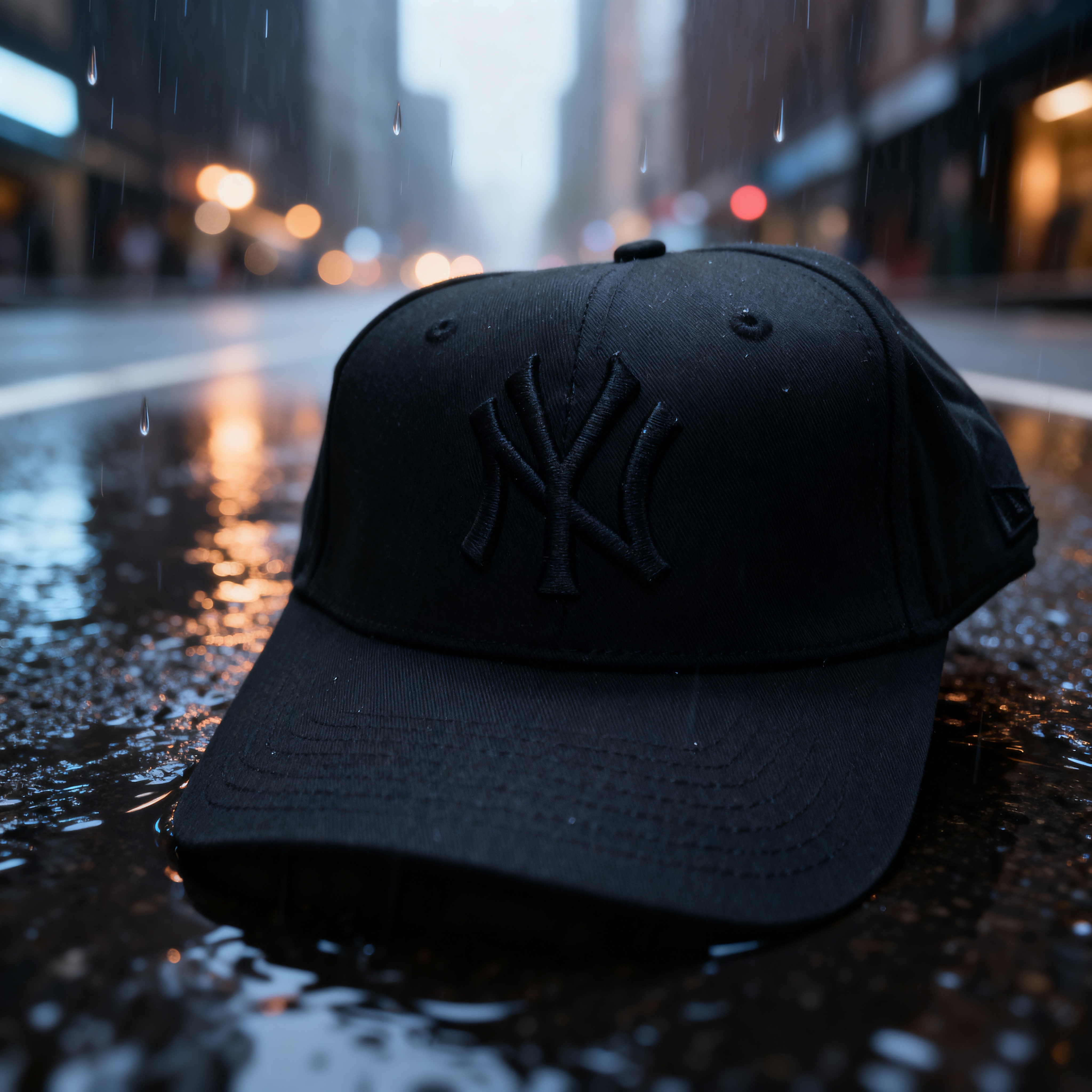 NY Adjustable Cotton Cap – Four Color Variants with Dual-Tone Logo_img_1