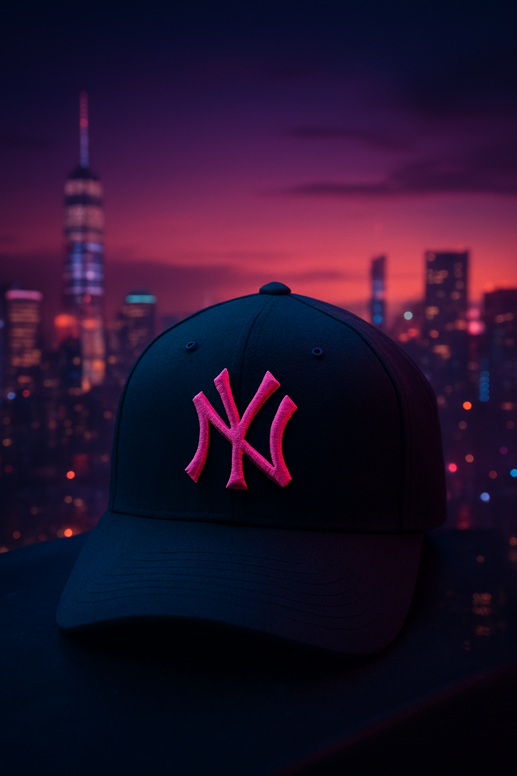 NY Adjustable Cotton Cap – Four Color Variants with Dual-Tone Logo_img_6