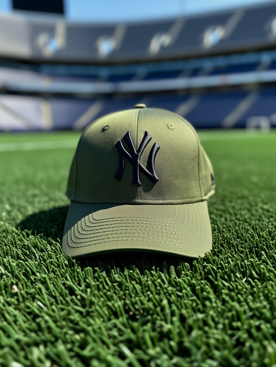 NY Adjustable Cotton Cap – Forest Depth Green with Black Logo_img_3