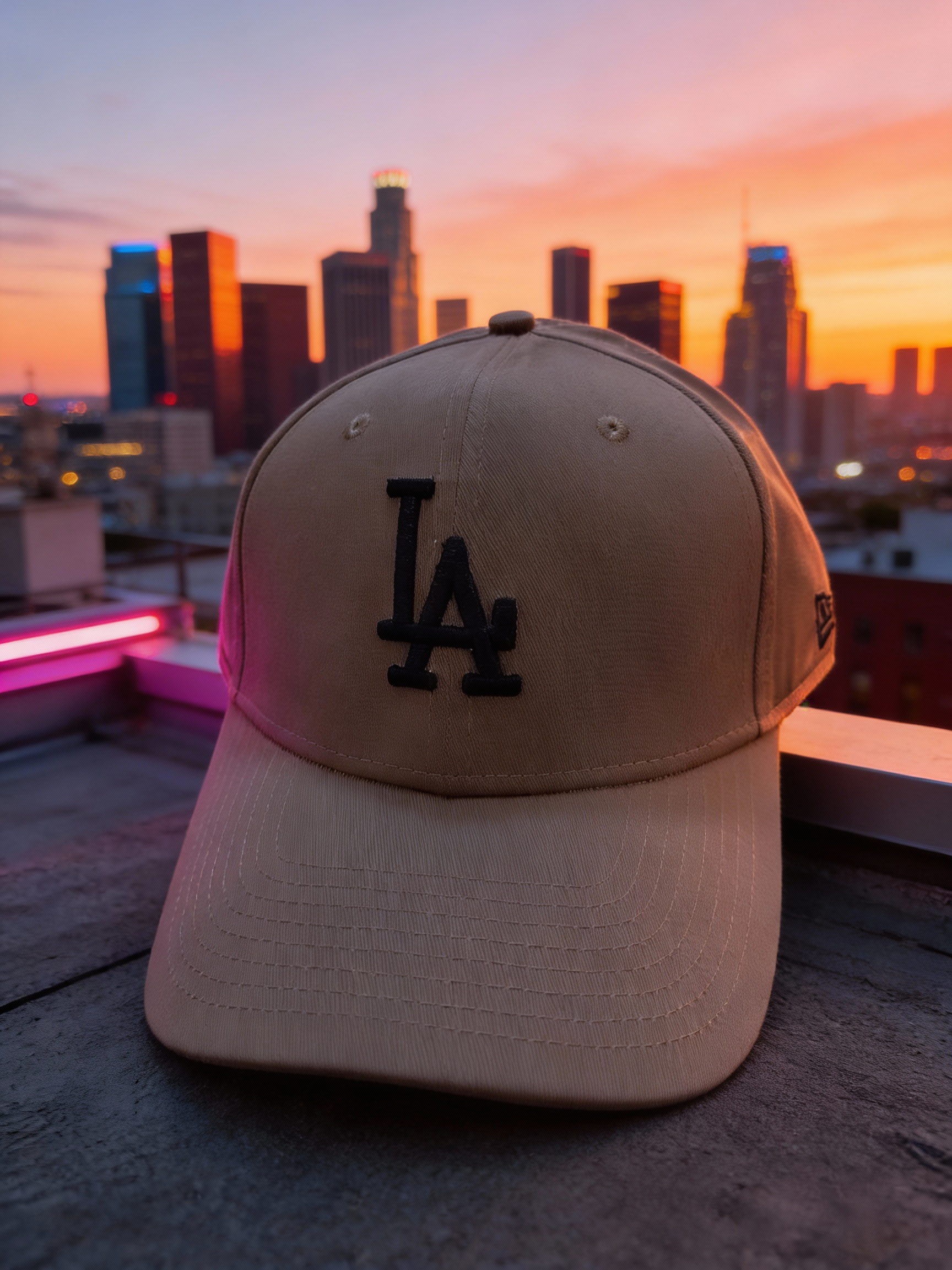 LA Adjustable Cotton Cap – Cocoa Night Brown with Metal Back Strap_img_1