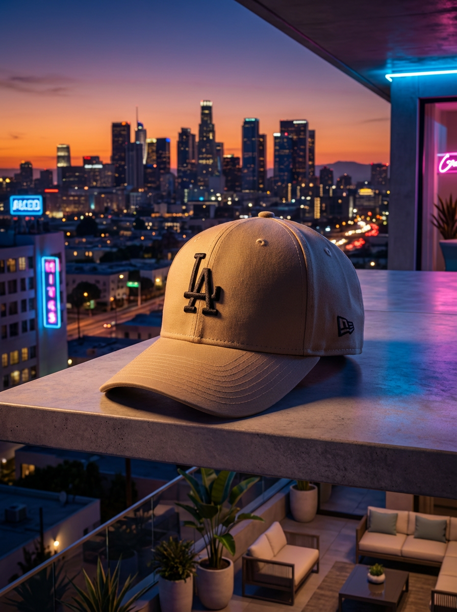 LA Adjustable Cotton Cap – Cocoa Night Brown with Metal Back Strap_img_4