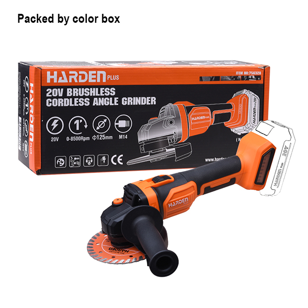 HARDEN 4" 20V Cordless Brushless Angle Grinder | Tool Only | 5000-8500 RPM | Digital Speed Control | Model: 756322_img_6