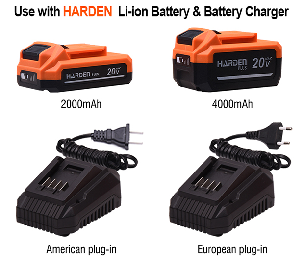 HARDEN 4" 20V Cordless Brushless Angle Grinder | Tool Only | 5000-8500 RPM | Digital Speed Control | Model: 756322_img_7