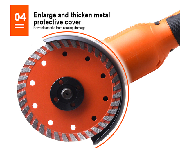 HARDEN 4" 20V Cordless Brushless Angle Grinder | Tool Only | 5000-8500 RPM | Digital Speed Control | Model: 756322_img_12