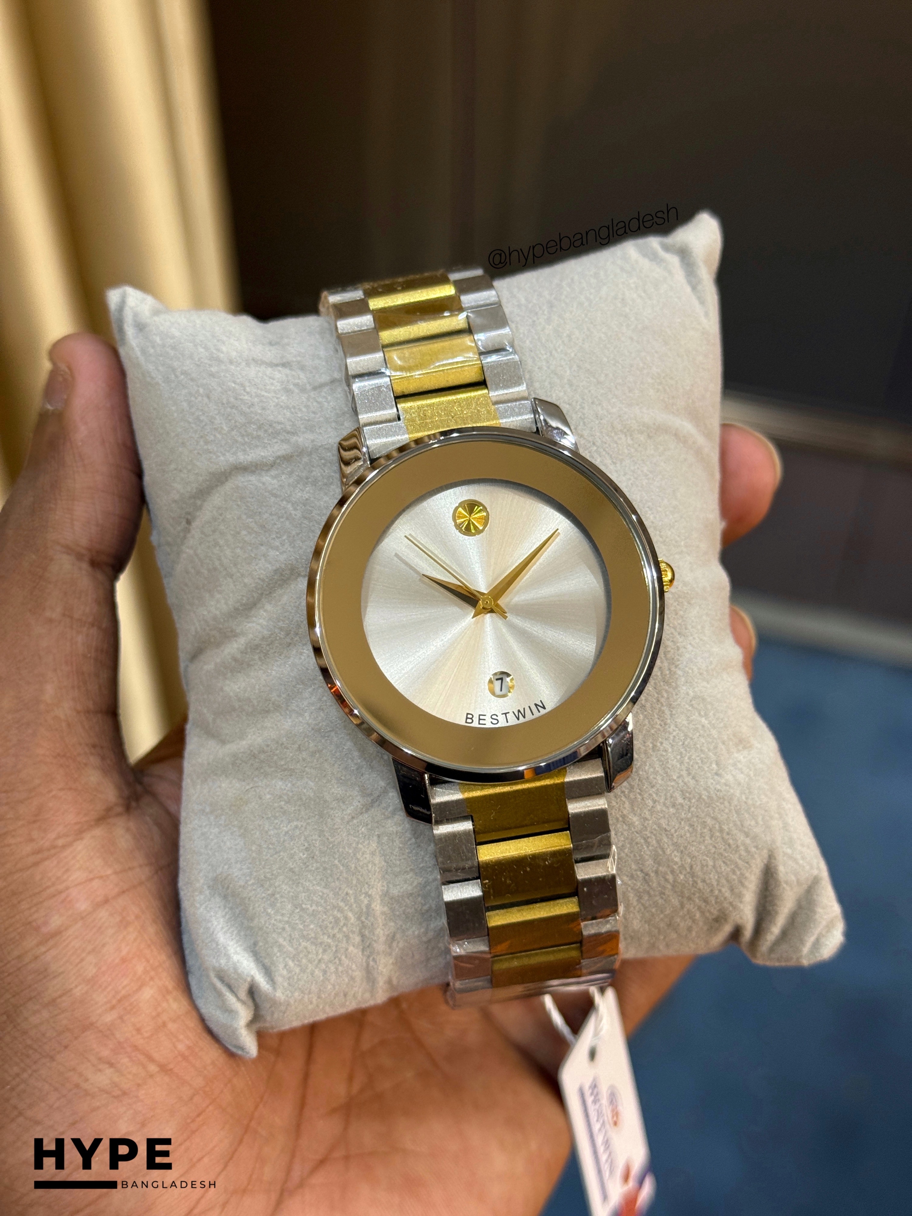 Bestwin BW163 Stainless Steel Watch (White Dial)_img_0