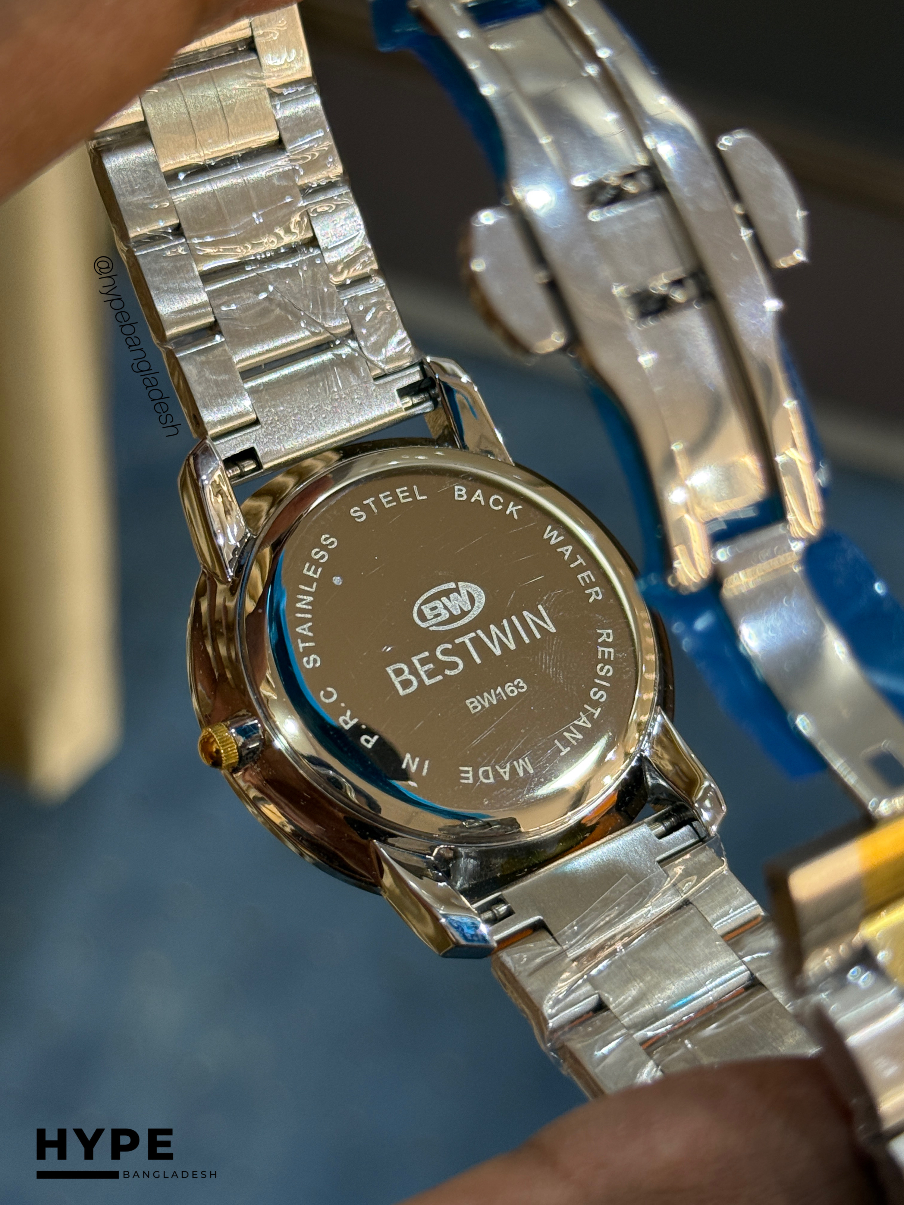 Bestwin BW163 Stainless Steel Watch (Blue Dial)_img_3