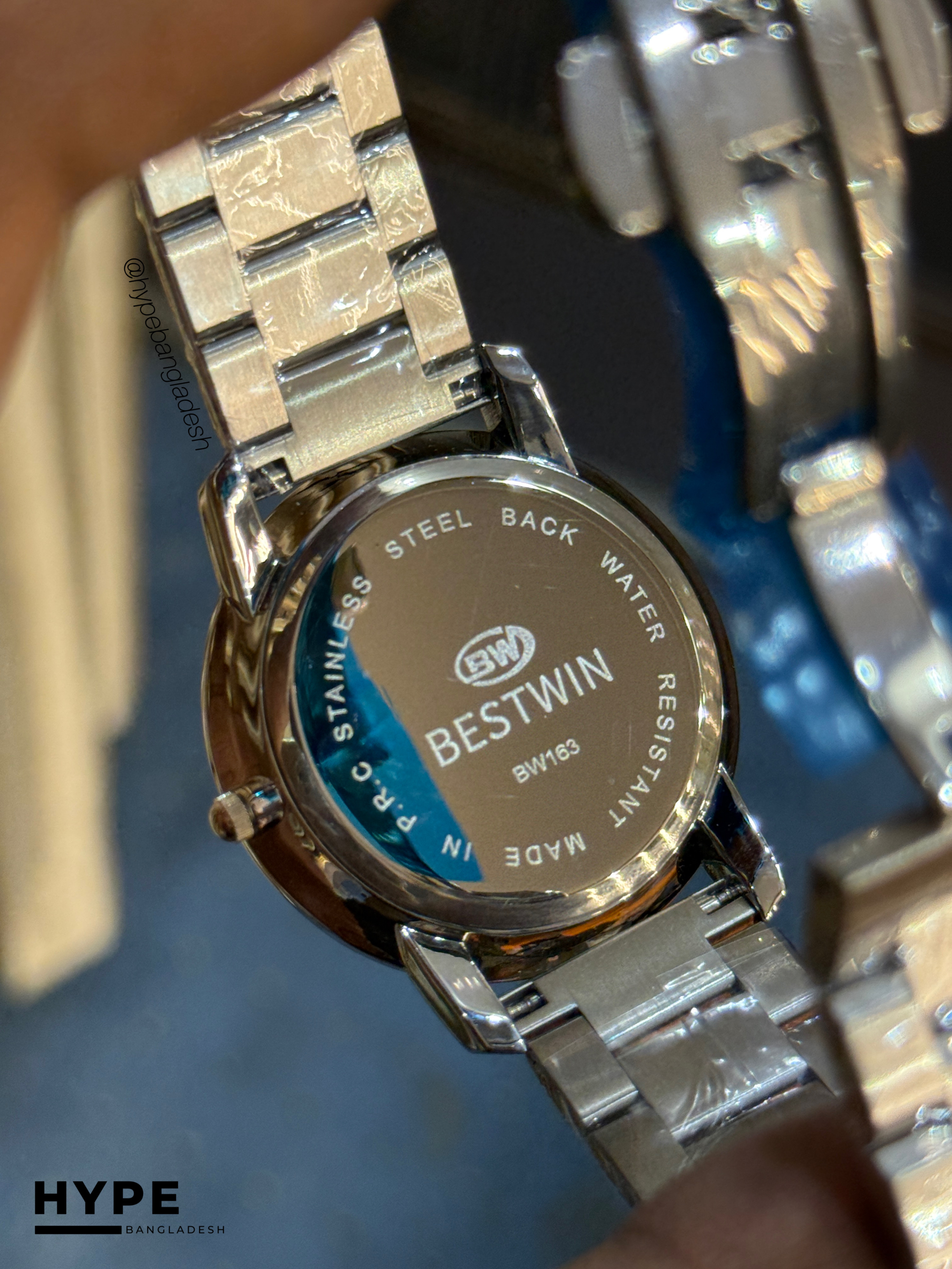 Bestwin BW163 Stainless Steel Watch (Silver-Black)_img_3