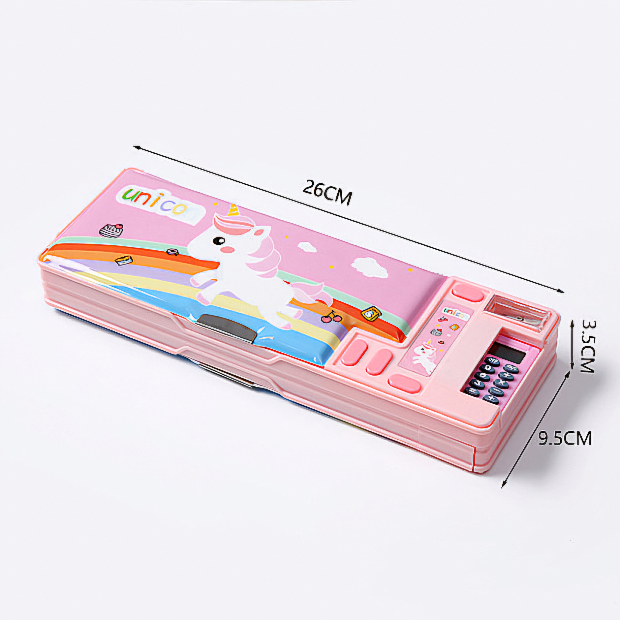 Multi-functional large capacity plastic stationery box creative Internet-famous pencil case