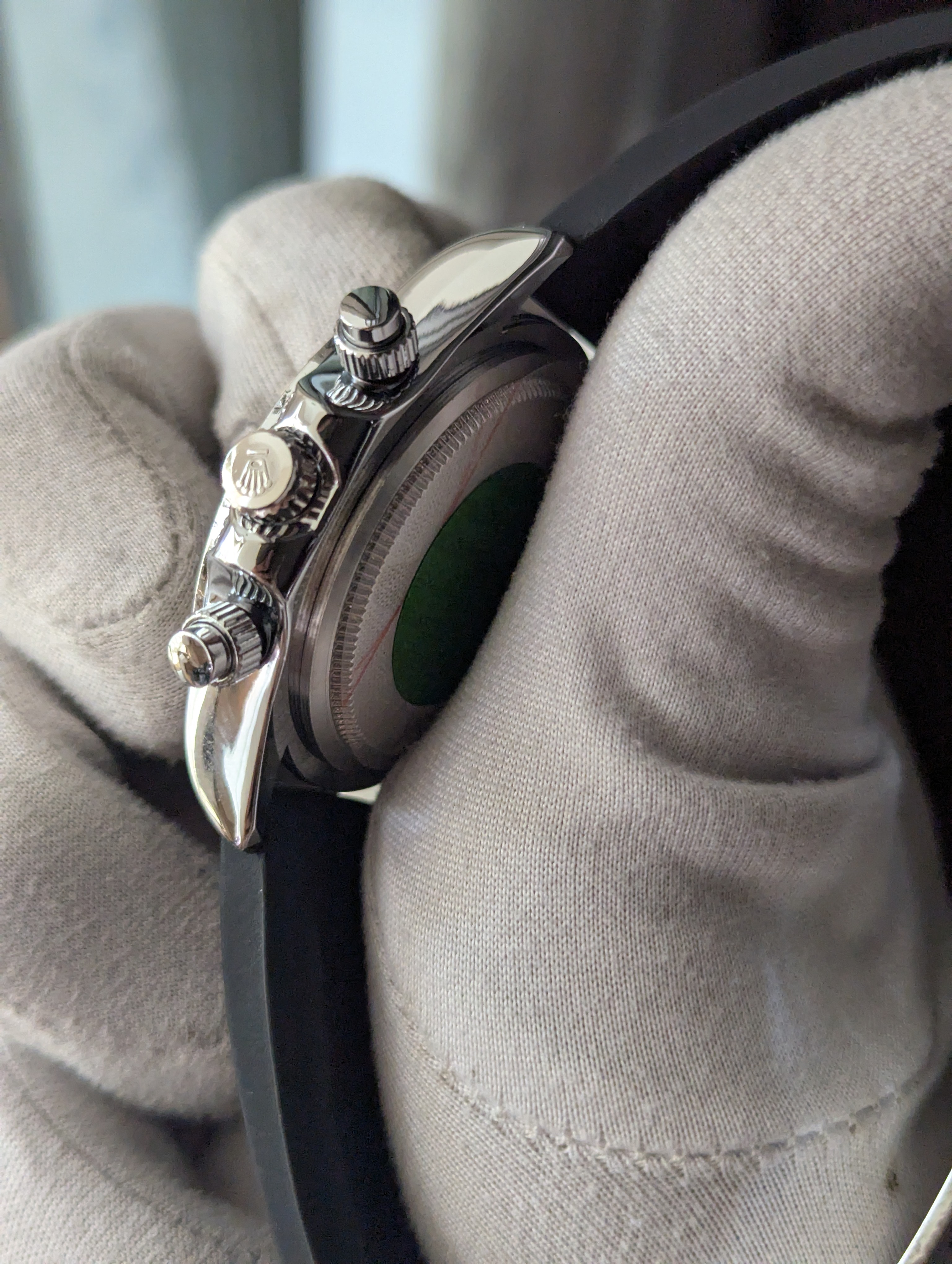 Rolex Rainbow Silver Quartz Watch_img_3