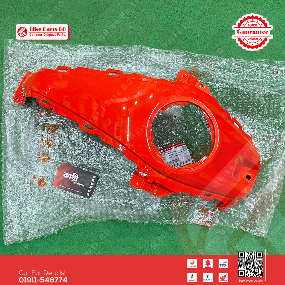 Tanky Top for Suzuki Gixxer SF (New Model-Silver & Orenge Color) bike._img_1