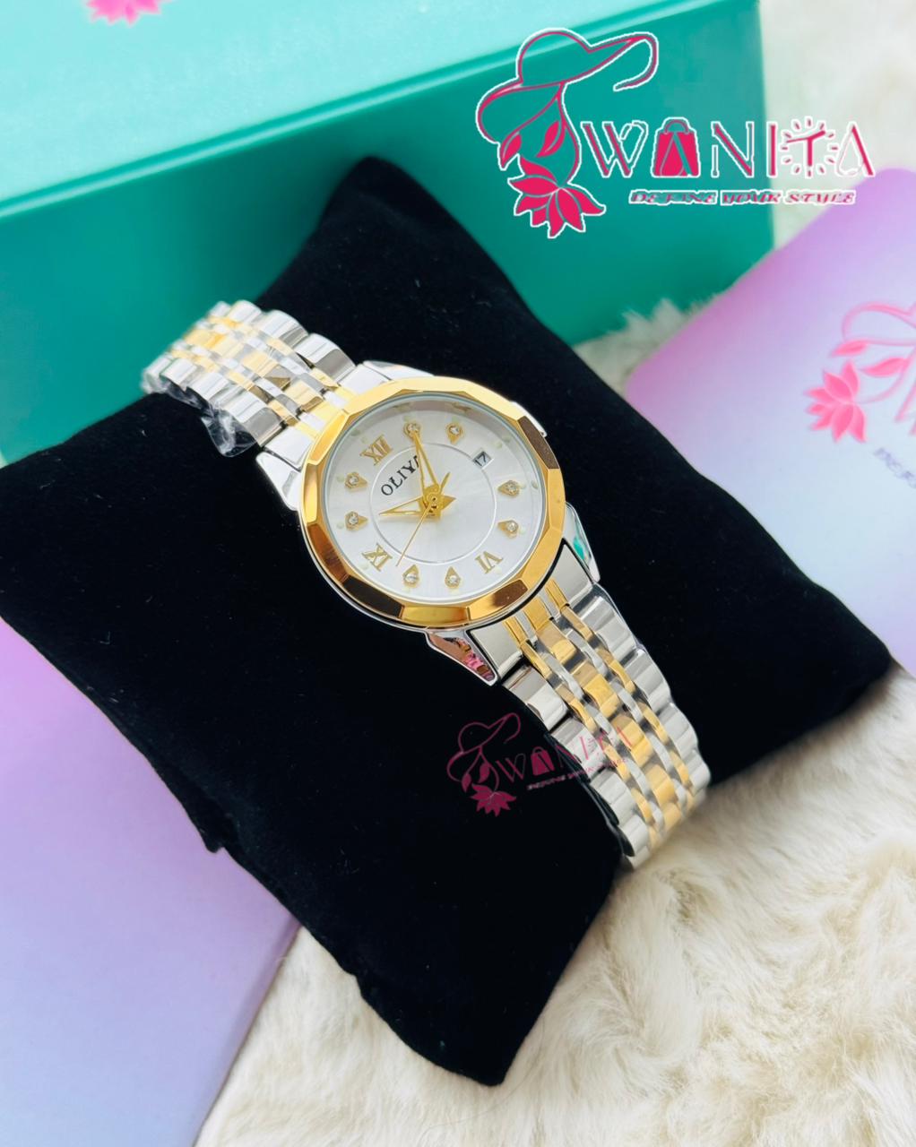 Oliya Ladies White Dial Watch