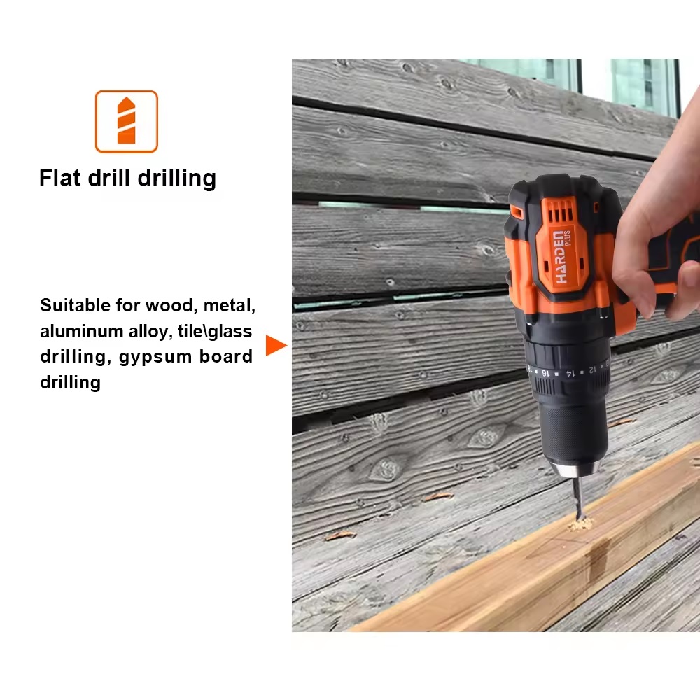 HARDEN 20V Brushless Cordless Drill/Driver | 80Nm High Torque | 2-Speed | 2000mAh Battery | European Plug Charger | Model: 758228_img_3