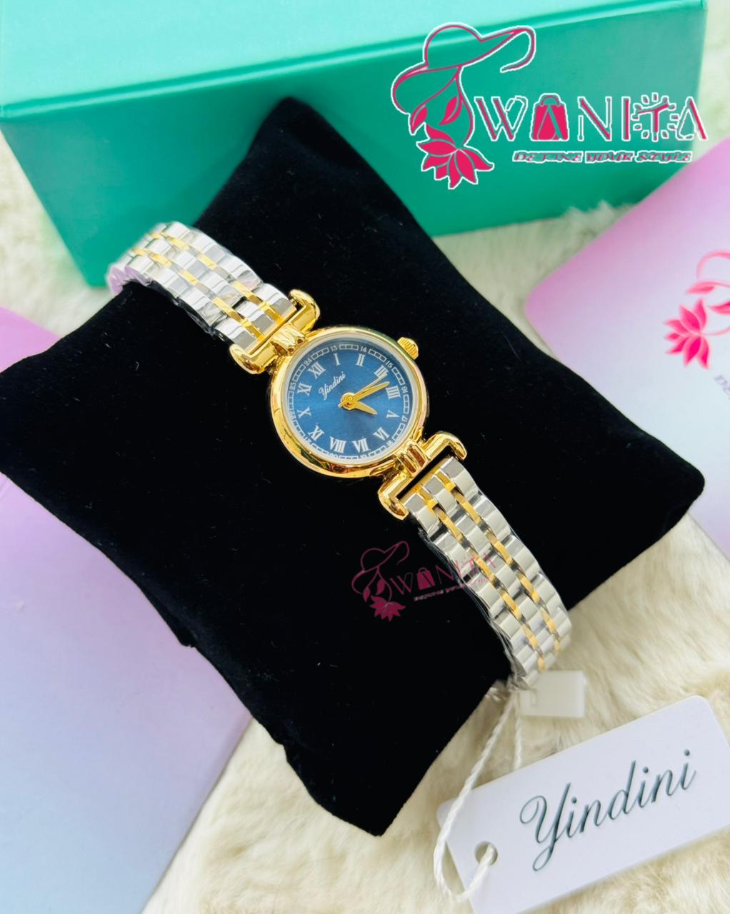 Oliya Ladies Small Blue Dial Watch