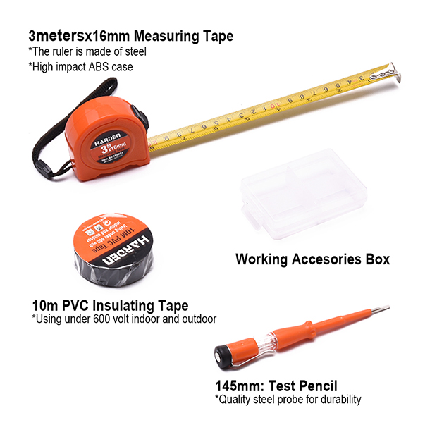 HARDEN 36 Pcs Multi-Functional Cordless Impact Drill & Household Tool Set | Professional DIY Kit | Model: 510836_img_7