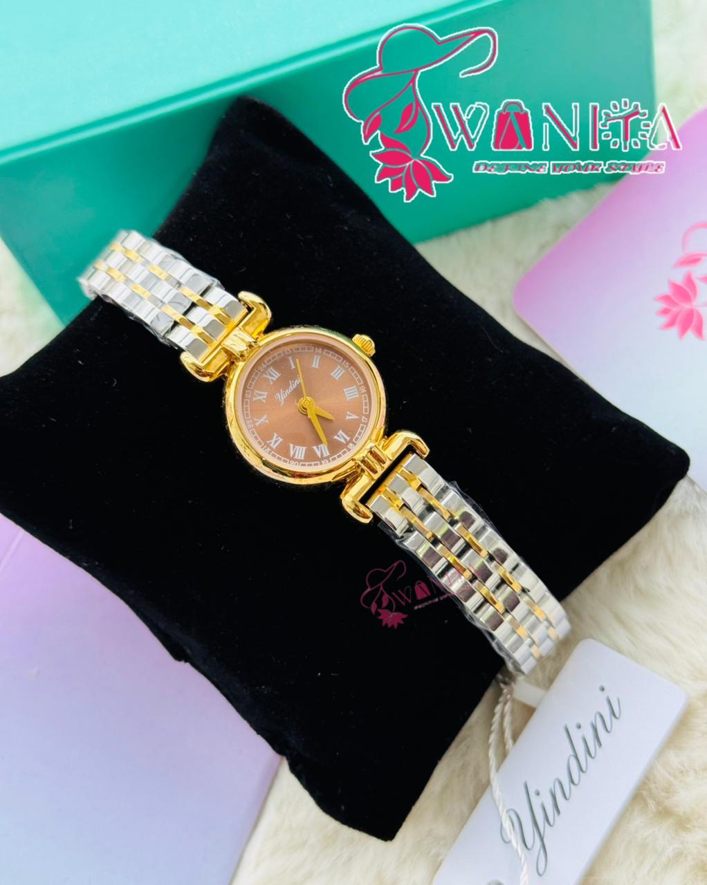 Oliya Ladies Small Brown Dial Watch