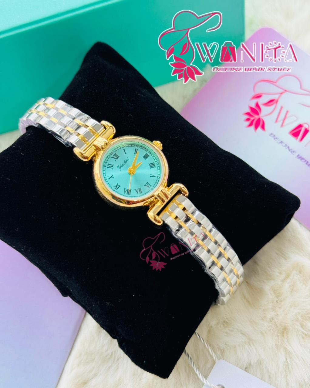 Oliya Ladies Small Cyan Shade Dial Watch