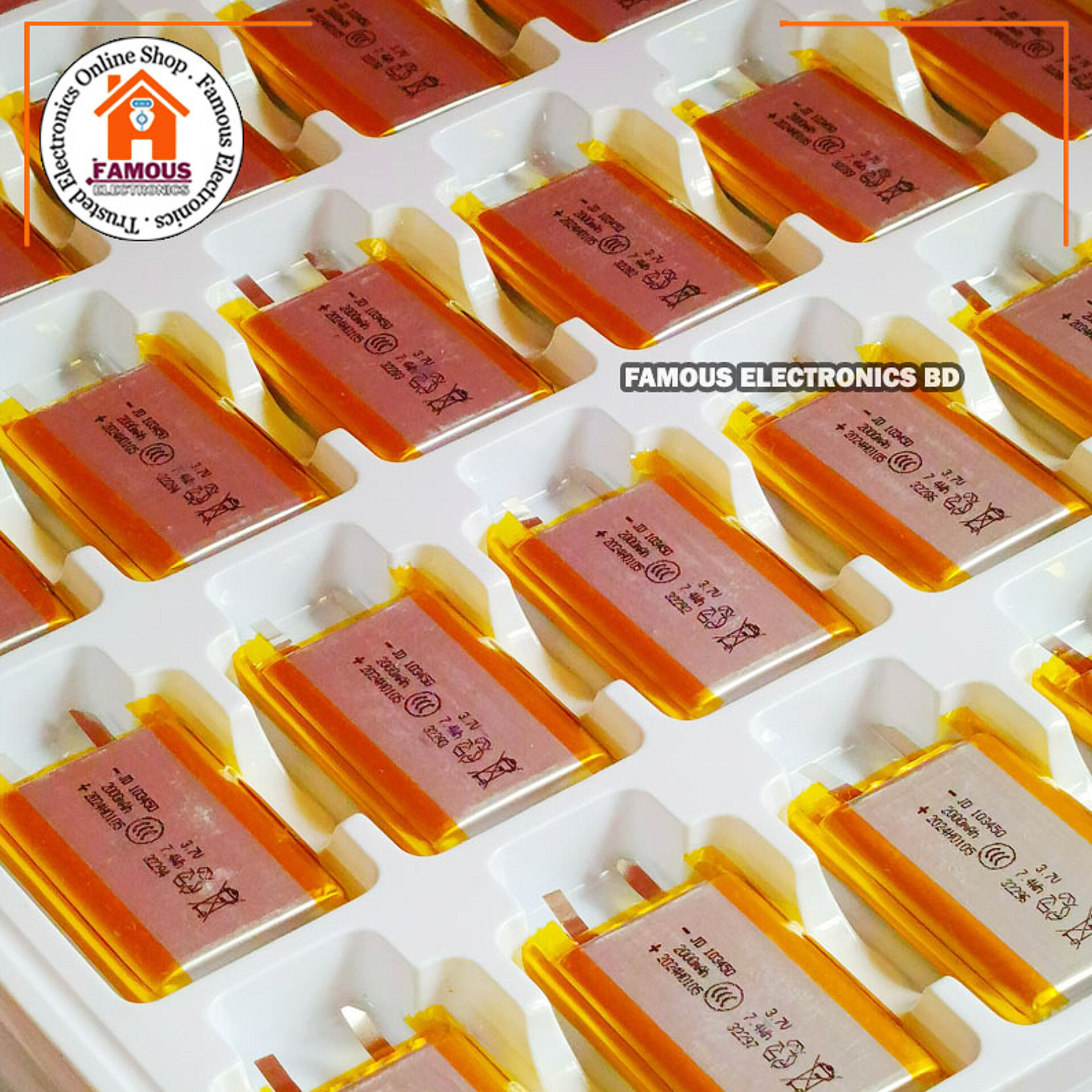 2000mAh New 3.7V Lithium Polymer Battery Best Quality Original Battery_img_6