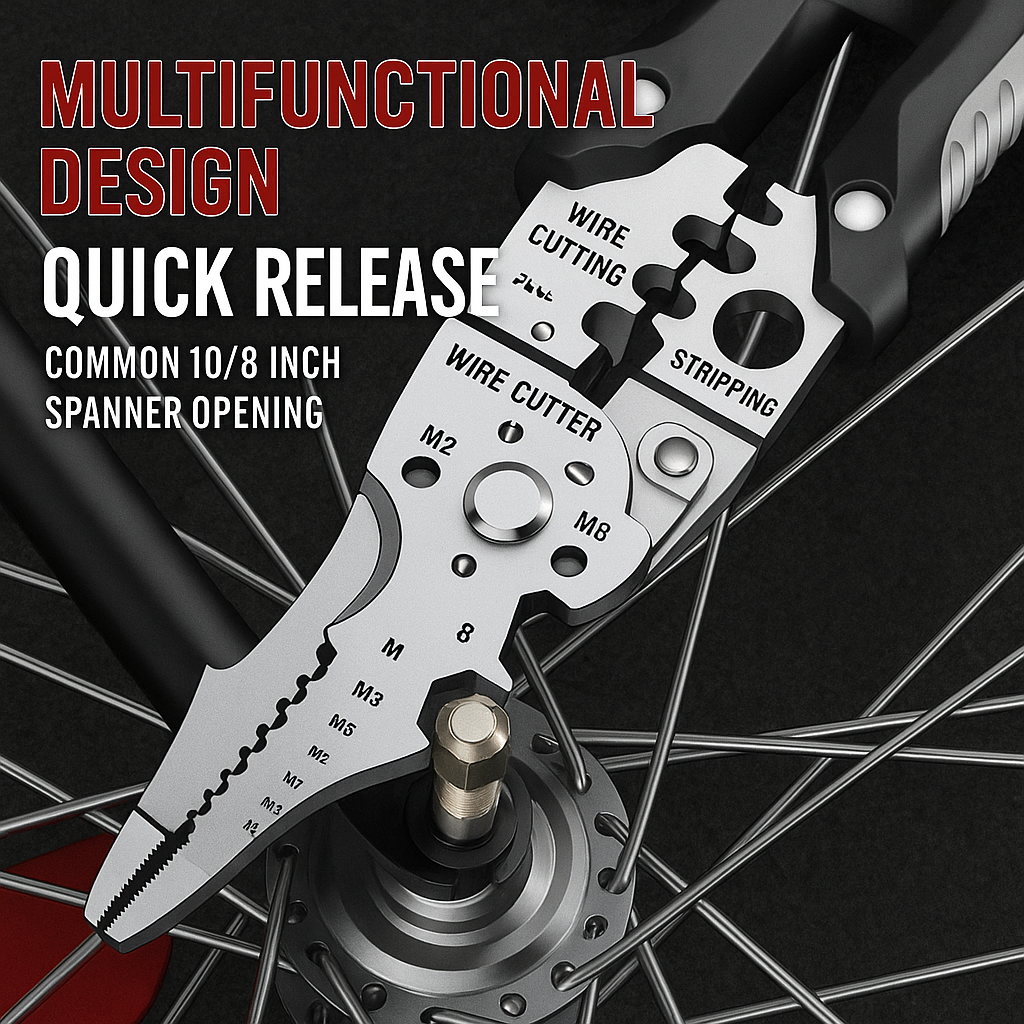 Multifunctional Wire Stripper & Crimper Tool | Adjustable Cable Cutter | Precision Crimping Pliers for Electrical & DIY Use
