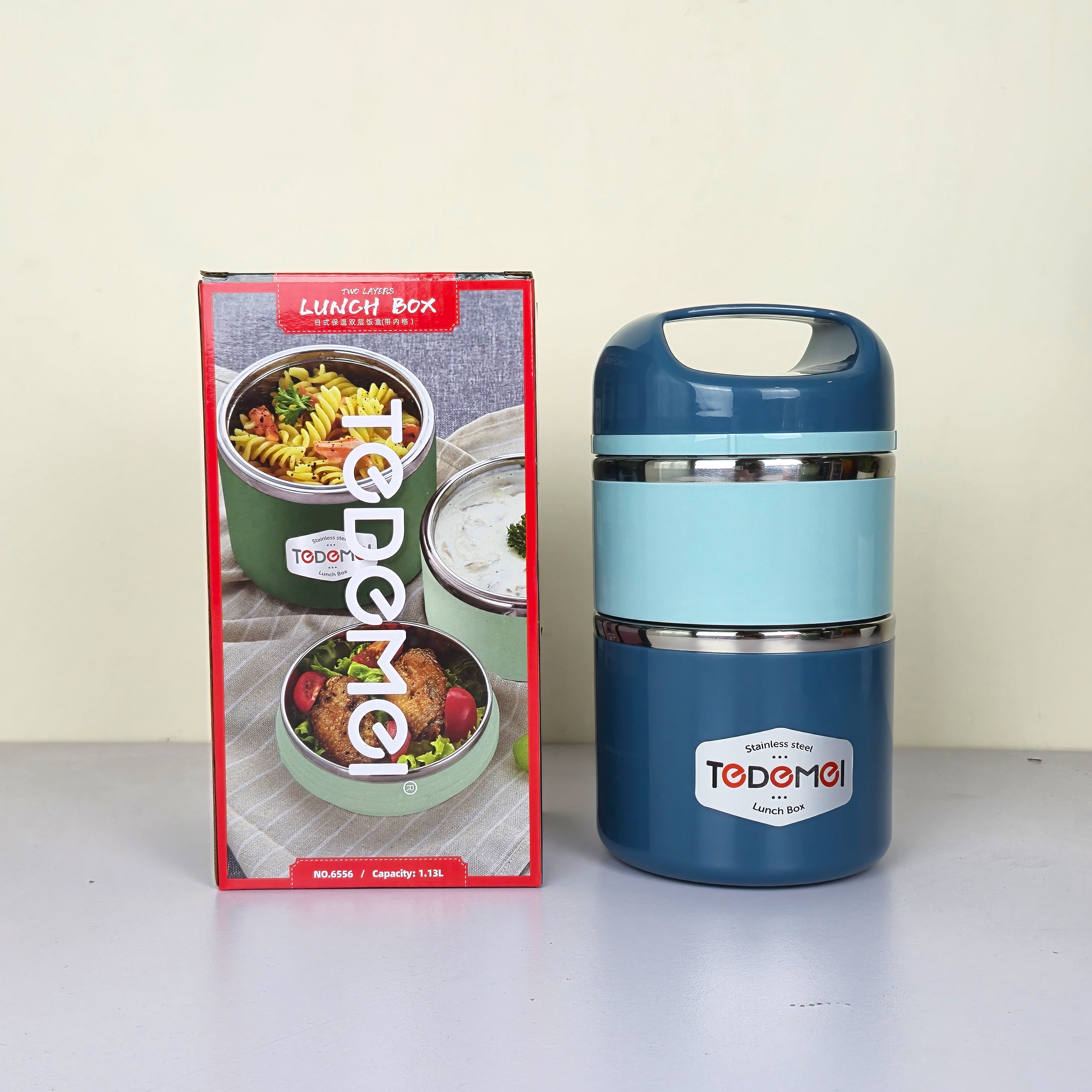 2 Layers 1.13L Stainless Steel Lunch Box_img_4