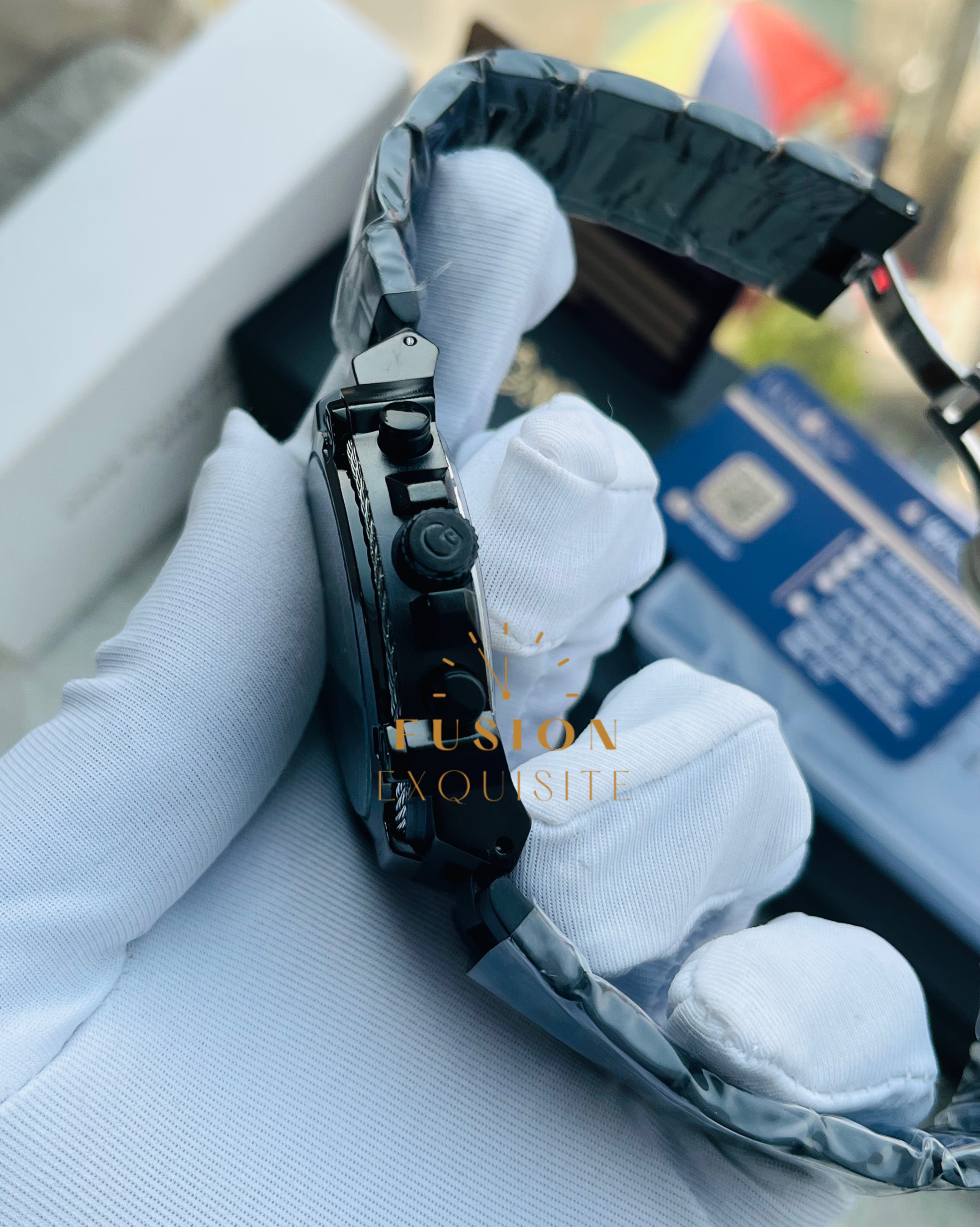 GC Black Silver Dial Chronograph Watch (AA Grade)_img_1