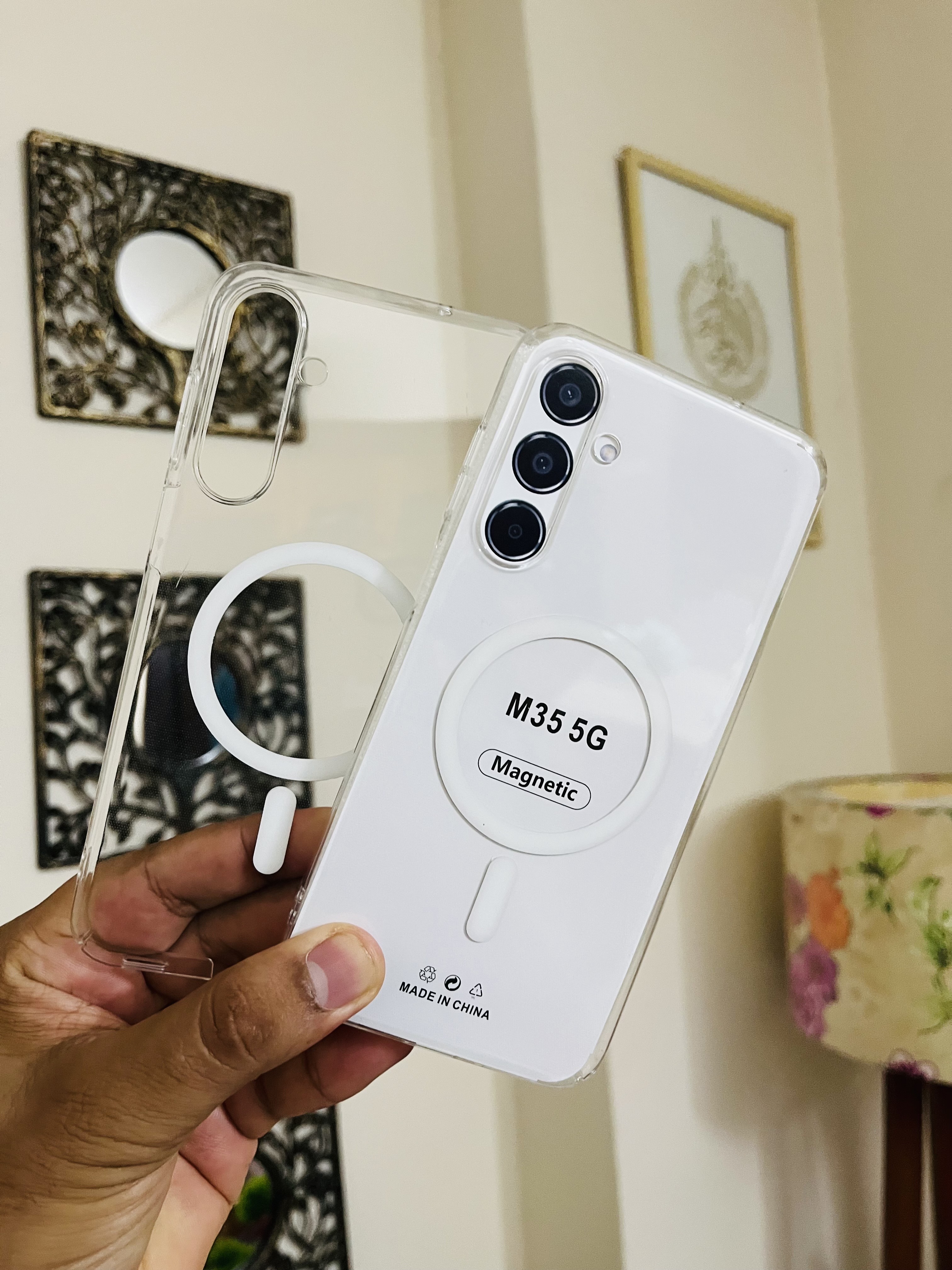 Samsung M35 Magsafe Anti Yellow Back Cover