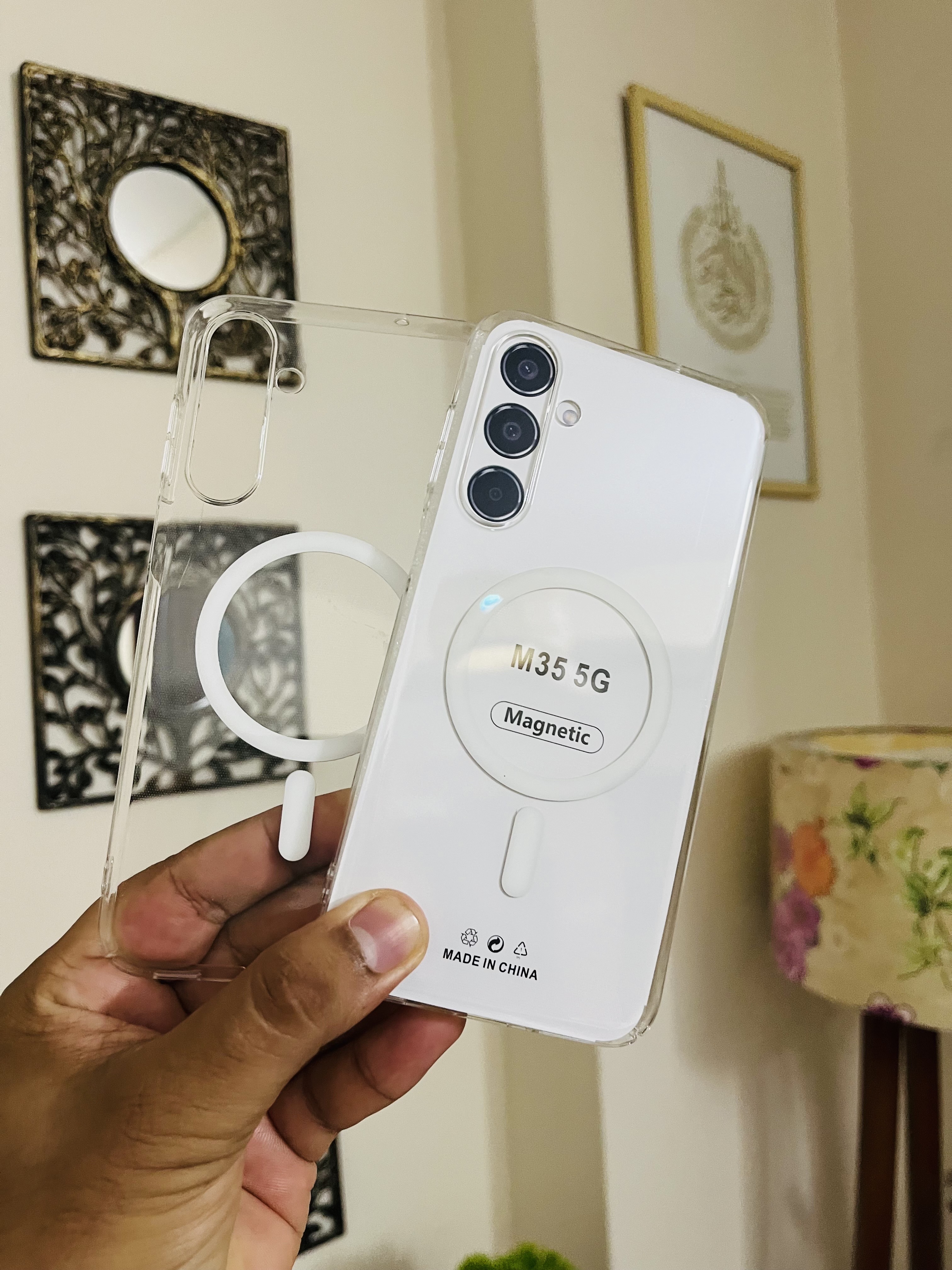 Samsung M35 Magsafe Anti Yellow Back Cover_img_1