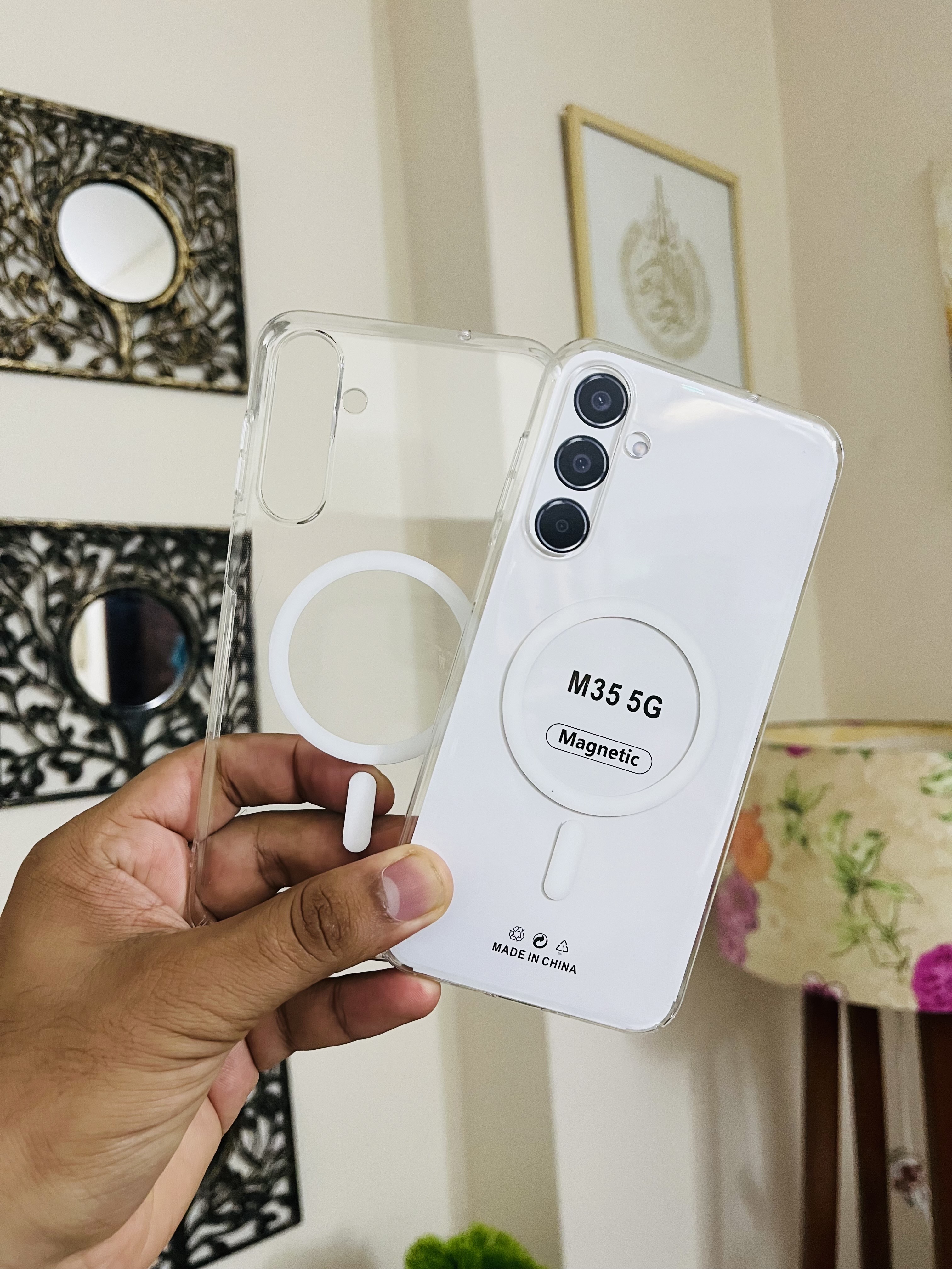 Samsung M35 Magsafe Anti Yellow Back Cover_img_4