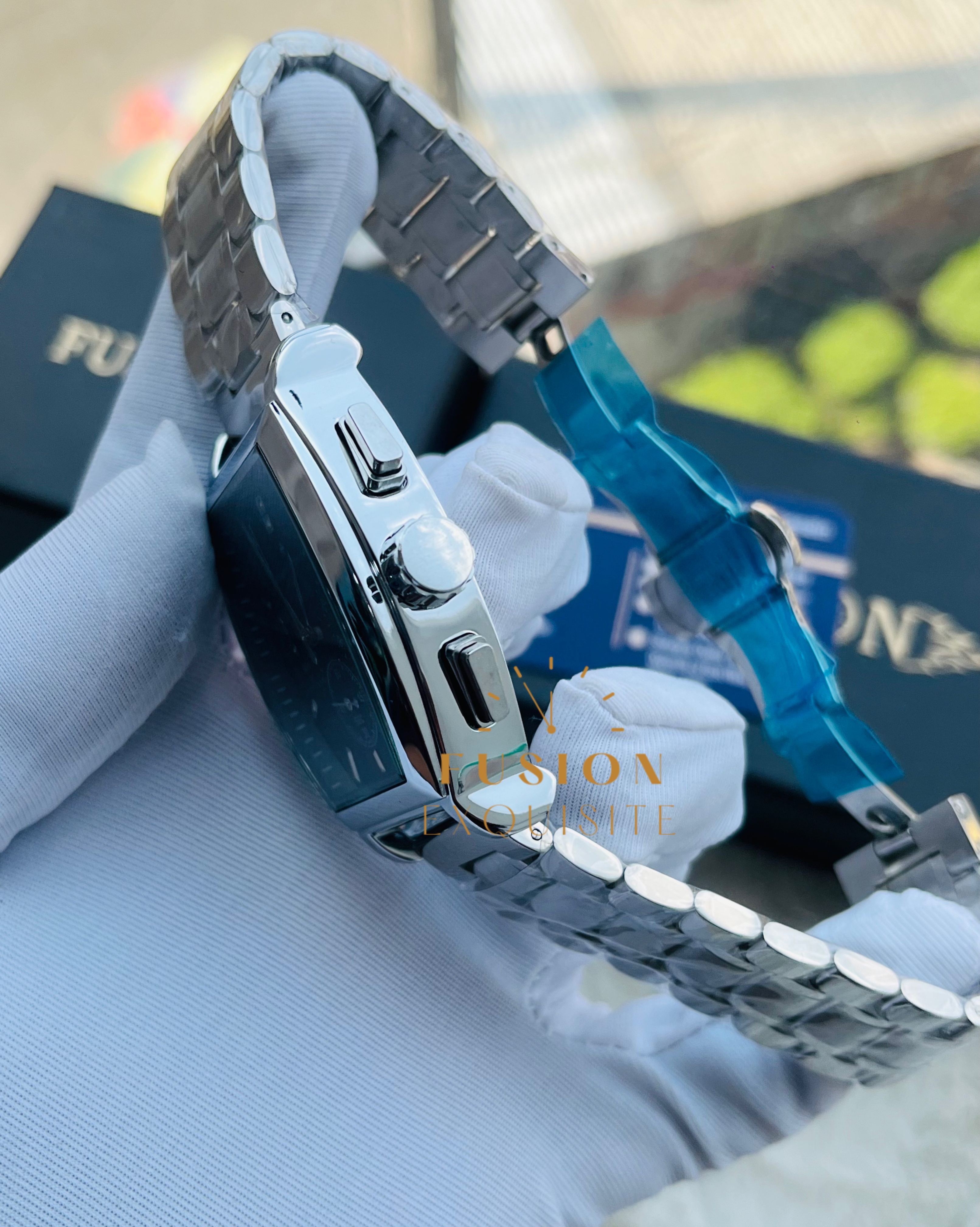 VC Silver Cloud Dial Chronograph Watch (Vacheron Constantine - AA Grade)_img_2