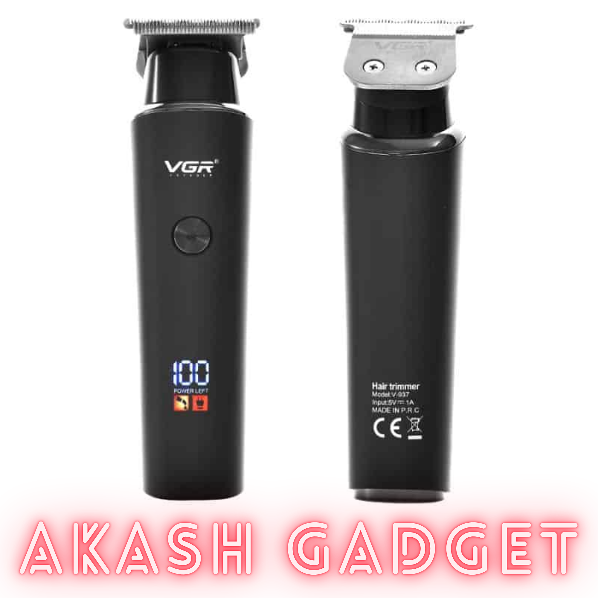 VGR V-937 Rechargeable Professional Hair and Beard Trimmer | Type-C, 2000mAh Battery, 500Min Backup_img_4