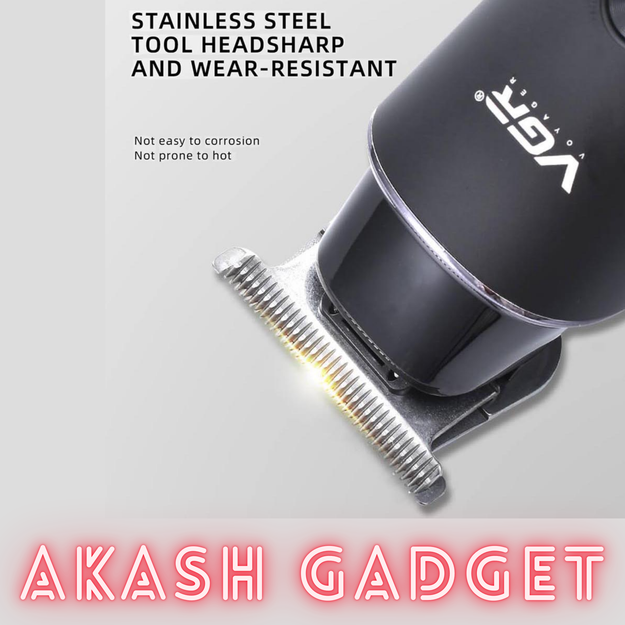 VGR V-937 Rechargeable Professional Hair and Beard Trimmer | Type-C, 2000mAh Battery, 500Min Backup_img_5