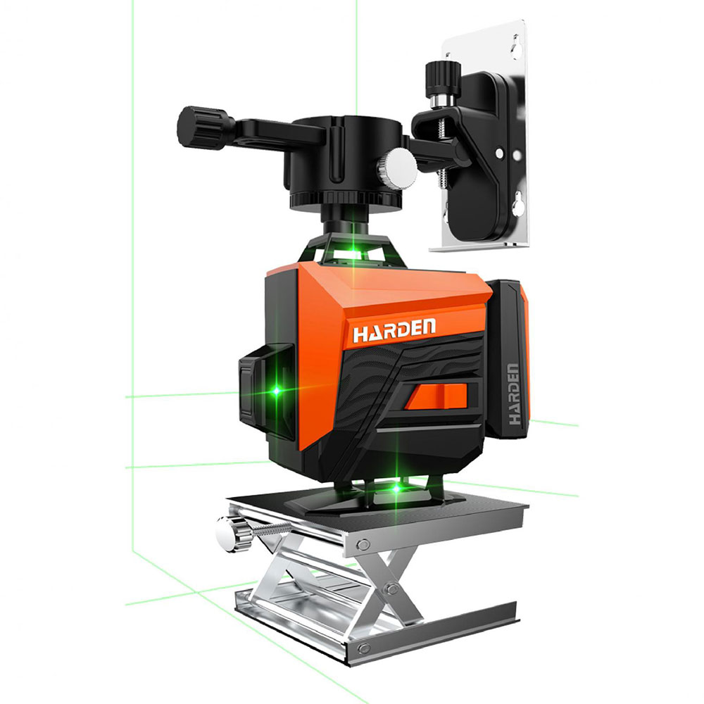 HARDEN Green 16 Lines Laser Level | Self-Leveling | Type-C Charging | Remote Control | Model: 581016