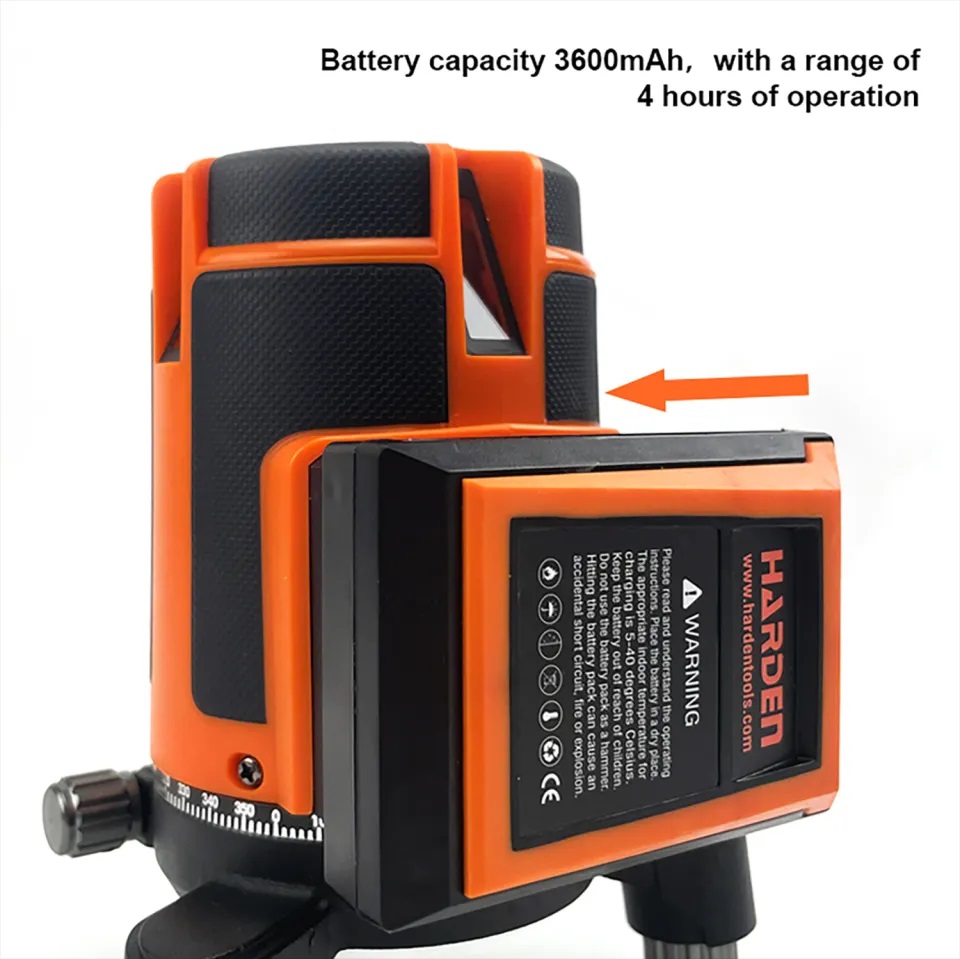 HARDEN Green 5 Lines Laser Level | Self-Leveling | 3600mAh Battery | Type-C Charging | Model: 581025_img_5